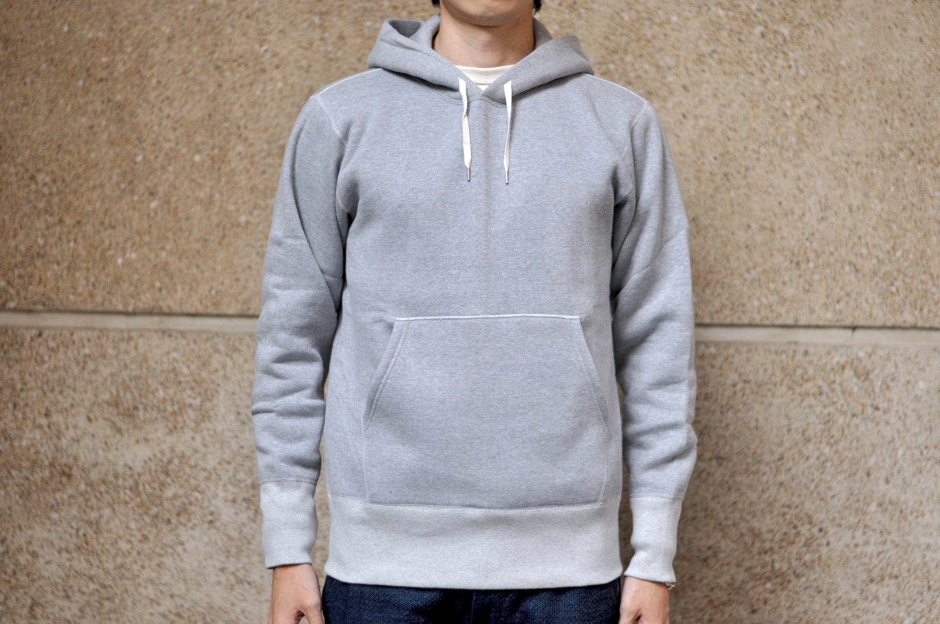 Unique Garment 12oz 'Pioneer' Loopwheeled Pullover (Heather Grey)