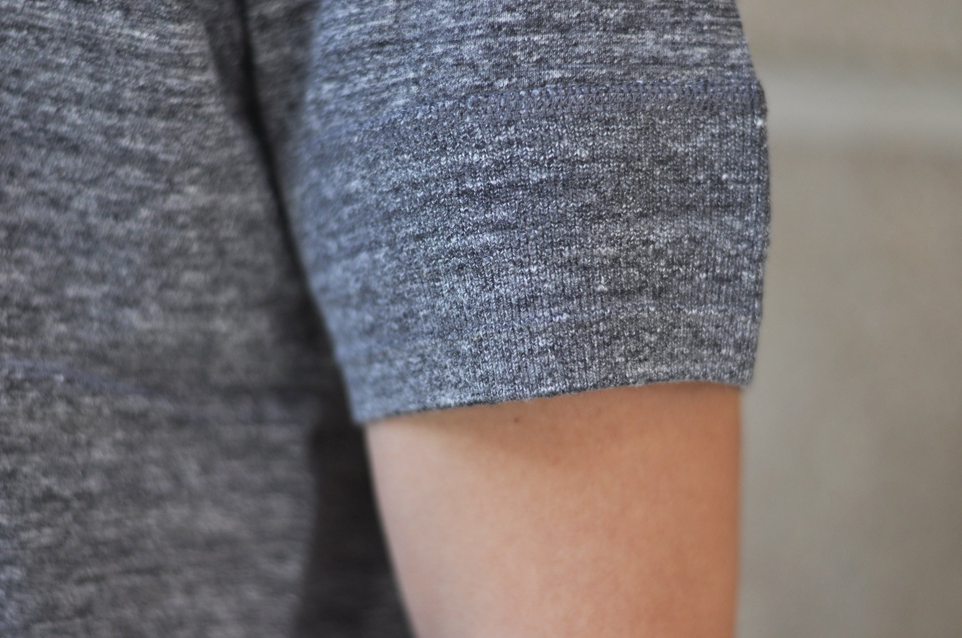 Pure Blue Japan 6.5oz "Signature" Henley Tee (Dark Heather Gray)