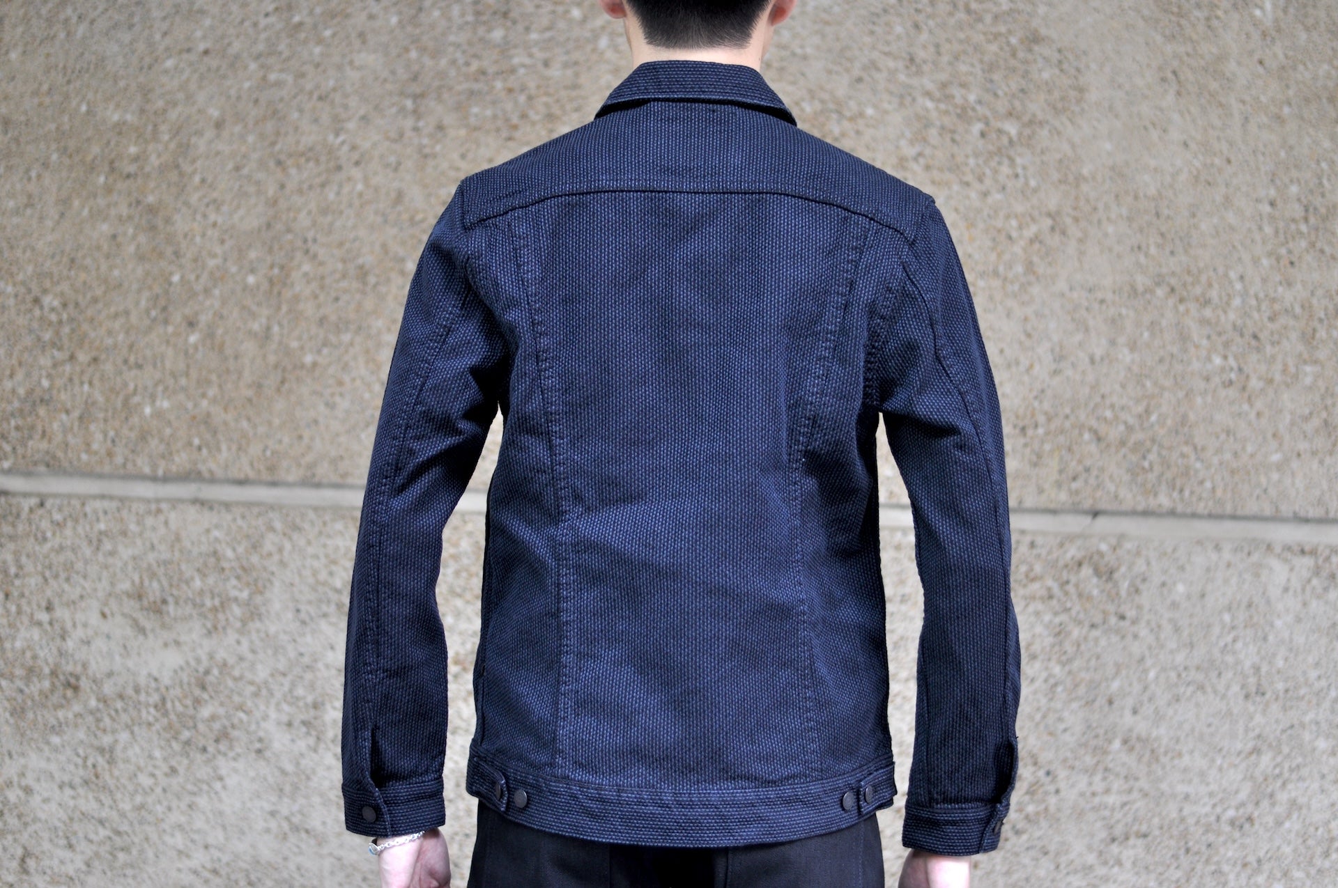 Pure Blue Japan 14oz Sashiko Type 2 Jacket (Black)