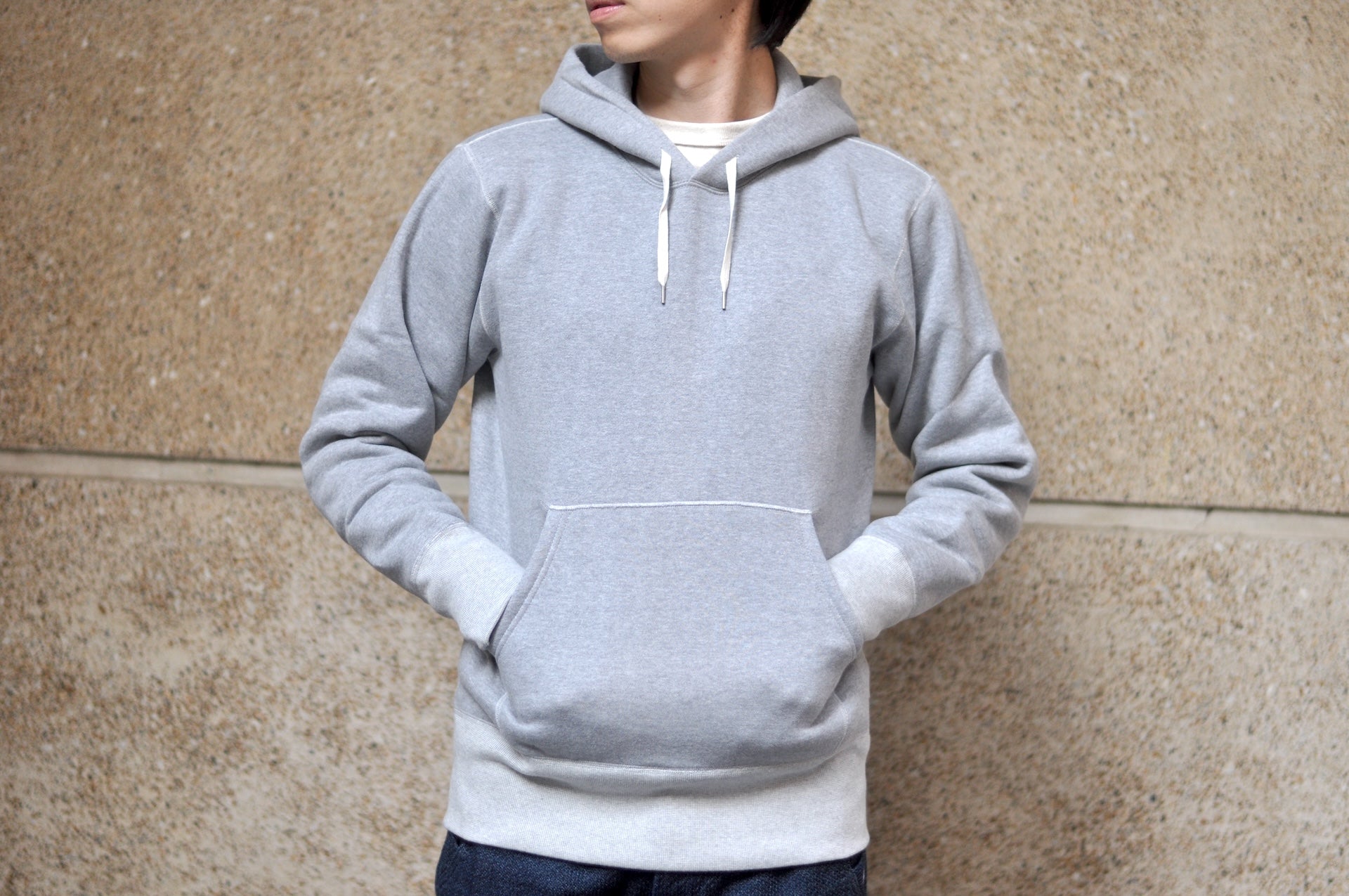 Unique Garment 12oz 'Pioneer' Loopwheeled Pullover (Heather Grey)