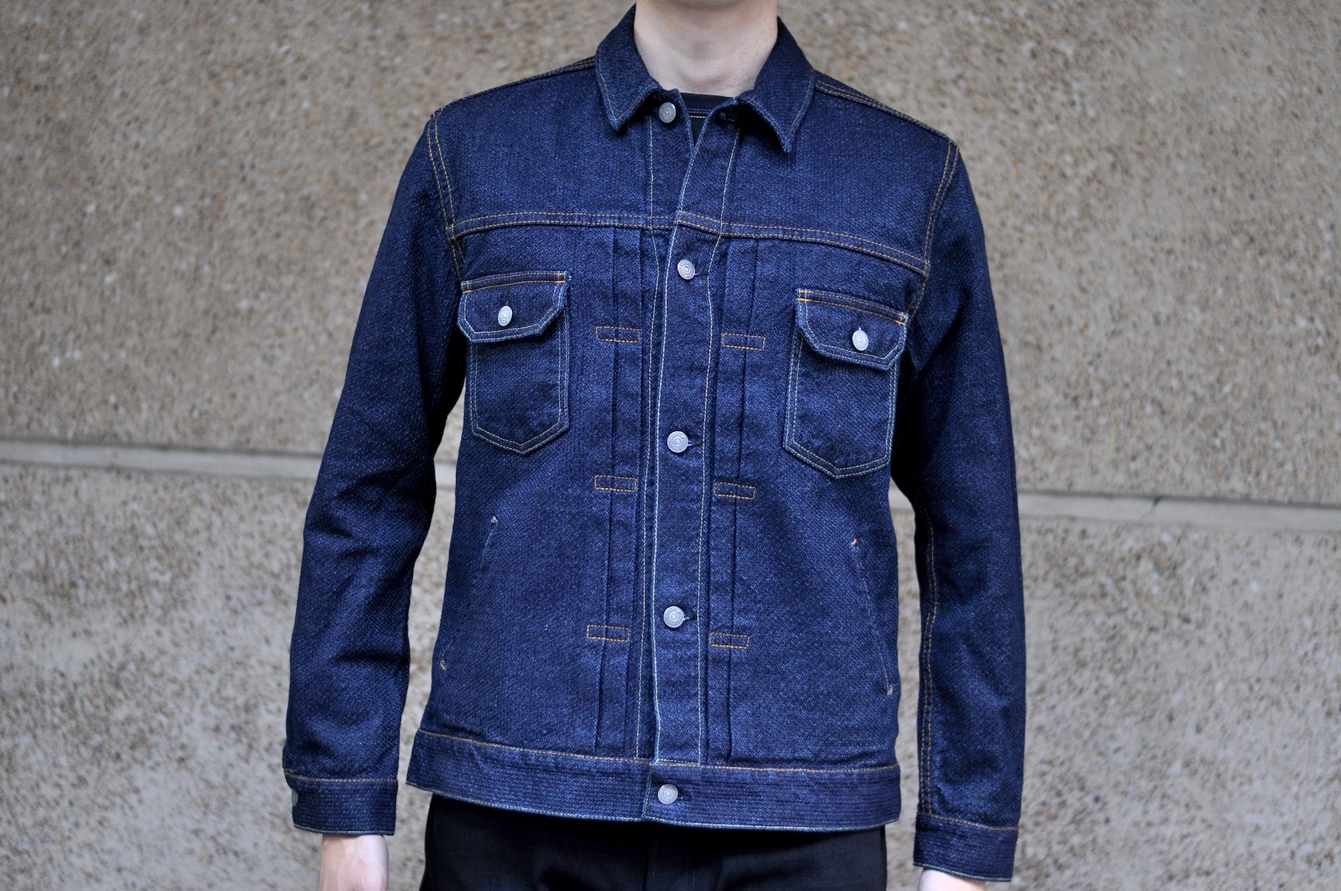 Pure Blue Japan 14oz Sashiko Type 2 Jacket (Indigo)