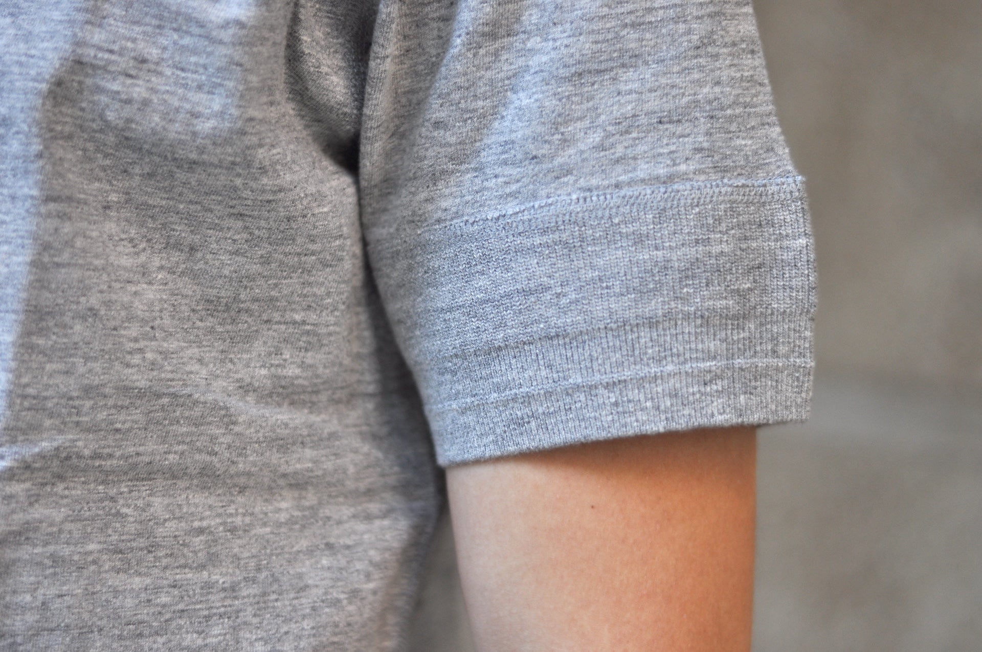Pure Blue Japan 6.5oz "Signature" Henley Tee (Light Heather Gray)