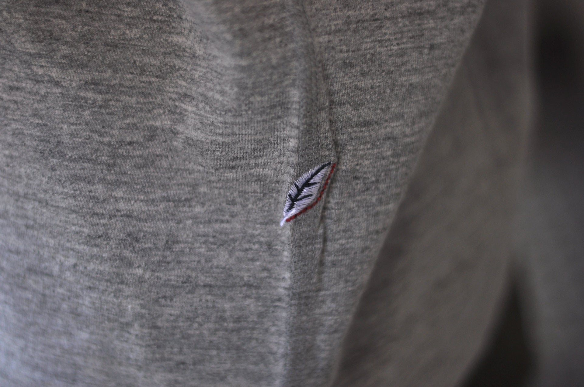 Pure Blue Japan 6.5oz "Signature" Henley Tee (Light Heather Gray)