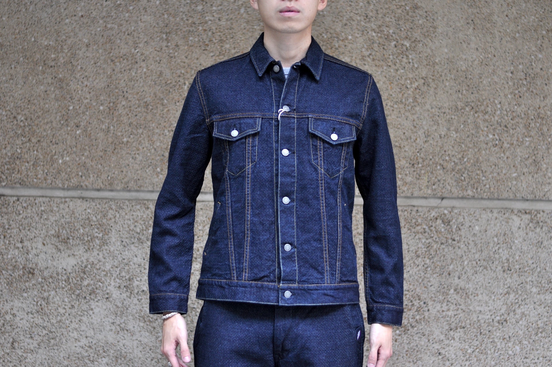 Pure Blue Japan 14oz Sashiko Type 3 Jacket (Indigo)