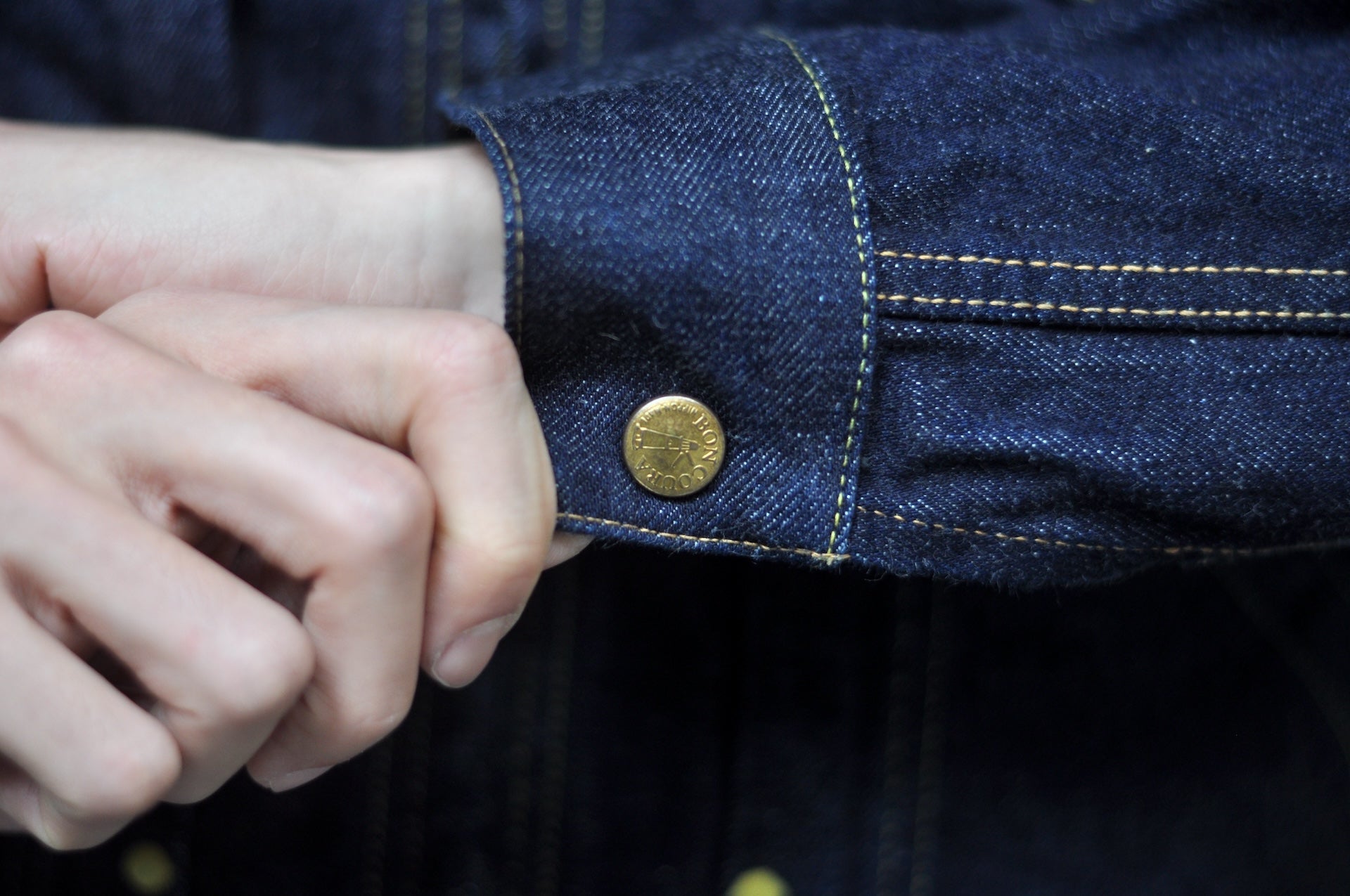 BONCOURA 15oz Indigo Dyed "Ike-Momen" Z-1 Rodeo Denim Rider Jacket