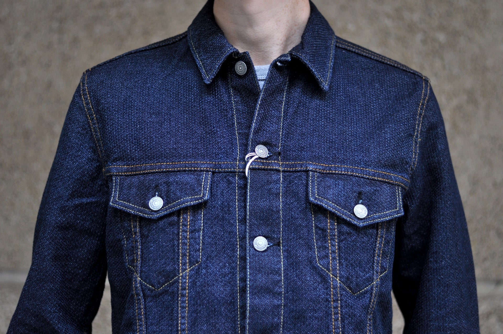 Pure Blue Japan 14oz Sashiko Type 3 Jacket (Indigo)