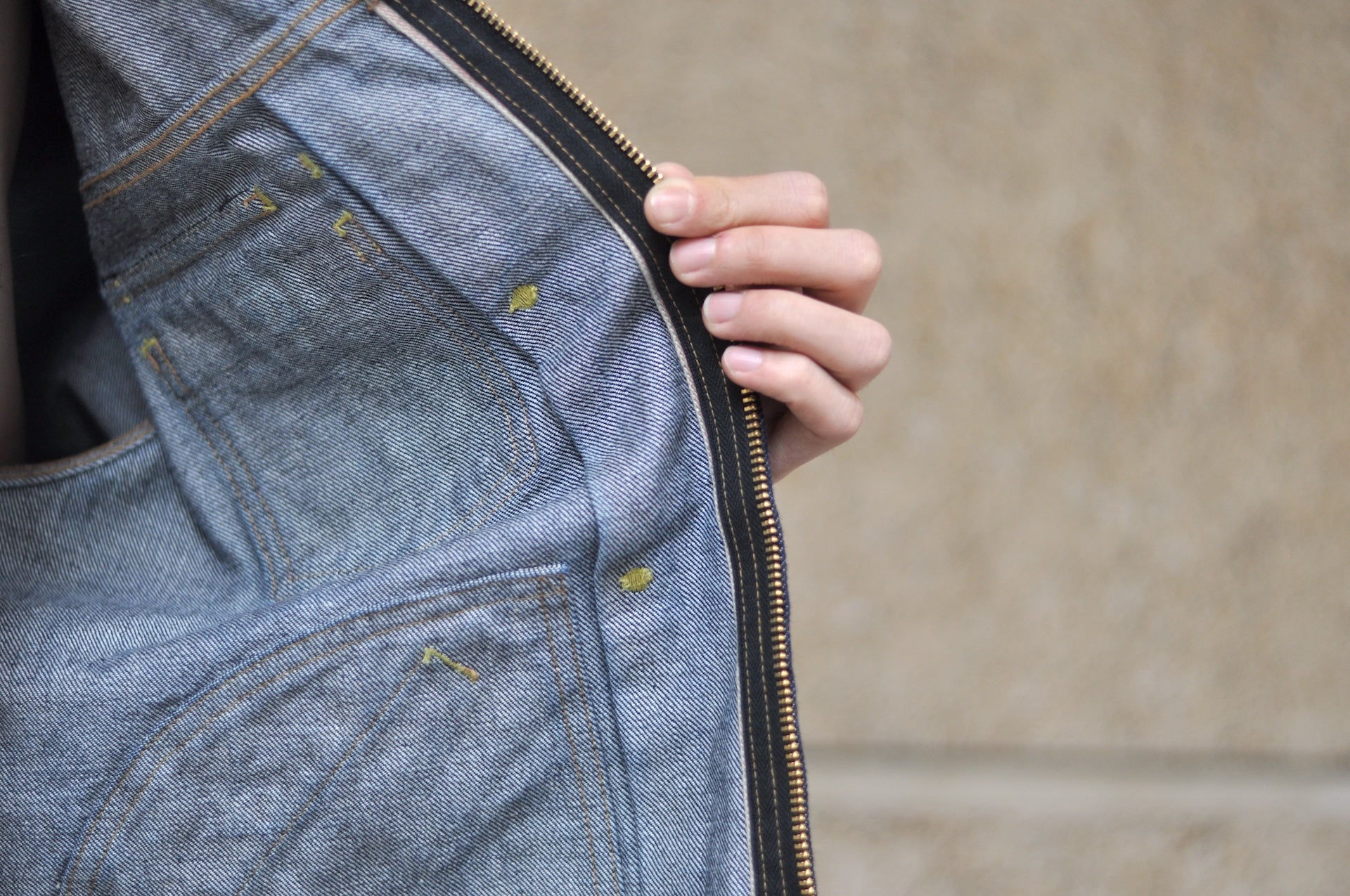 BONCOURA 15oz Indigo Dyed "Ike-Momen" Z-1 Rodeo Denim Rider Jacket