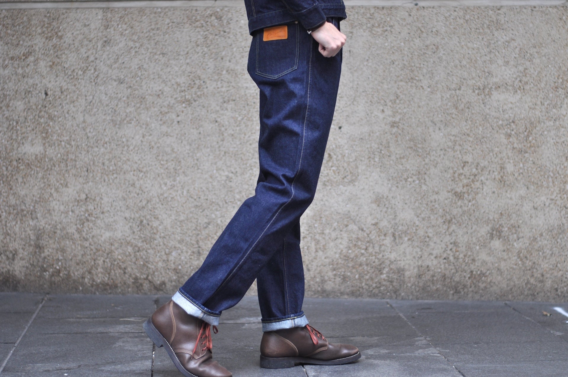 BONCOURA 15oz Indigo Dyed "Ike-Momen" B-11 Rodeo Denim Pants (Rodeo Tapered fit)