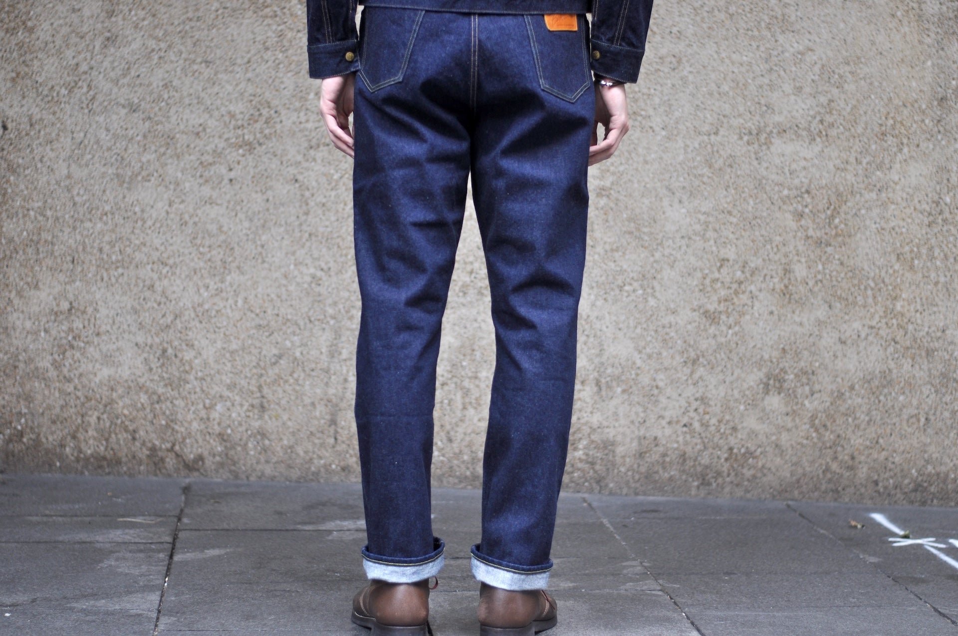 BONCOURA 15oz Indigo Dyed "Ike-Momen" B-11 Rodeo Denim Pants (Rodeo Tapered fit)