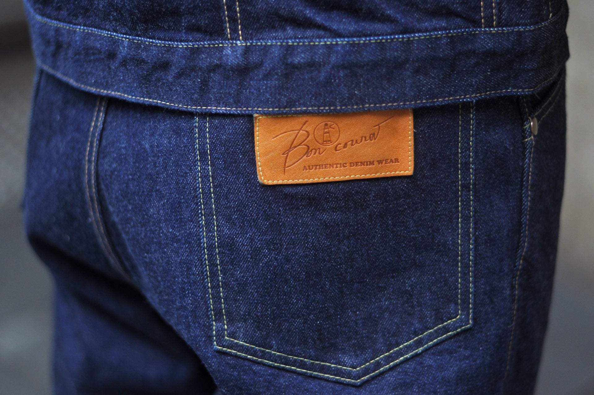 BONCOURA 15oz Indigo Dyed "Ike-Momen" B-11 Rodeo Denim Pants (Rodeo Tapered fit)