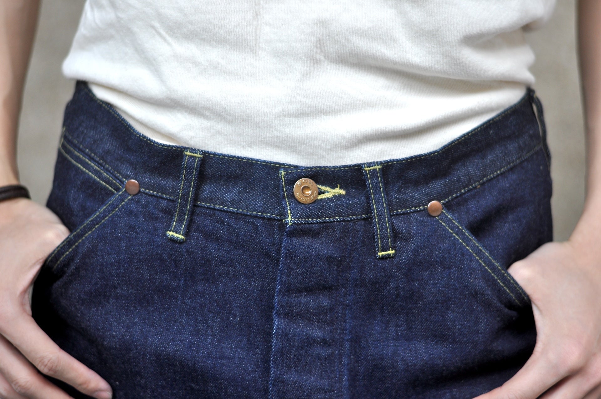 BONCOURA 15oz Indigo Dyed "Ike-Momen" B-11 Rodeo Denim Pants (Rodeo Tapered fit)