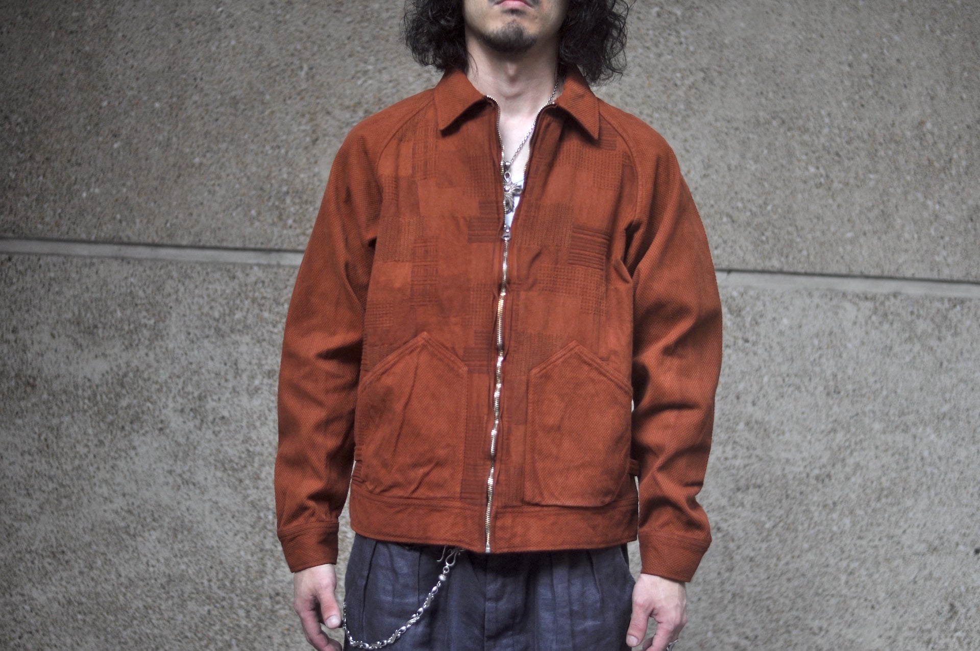 Studio D'Artisan “Amami Mud-Dyed” Boro-Styled Worker Jacket