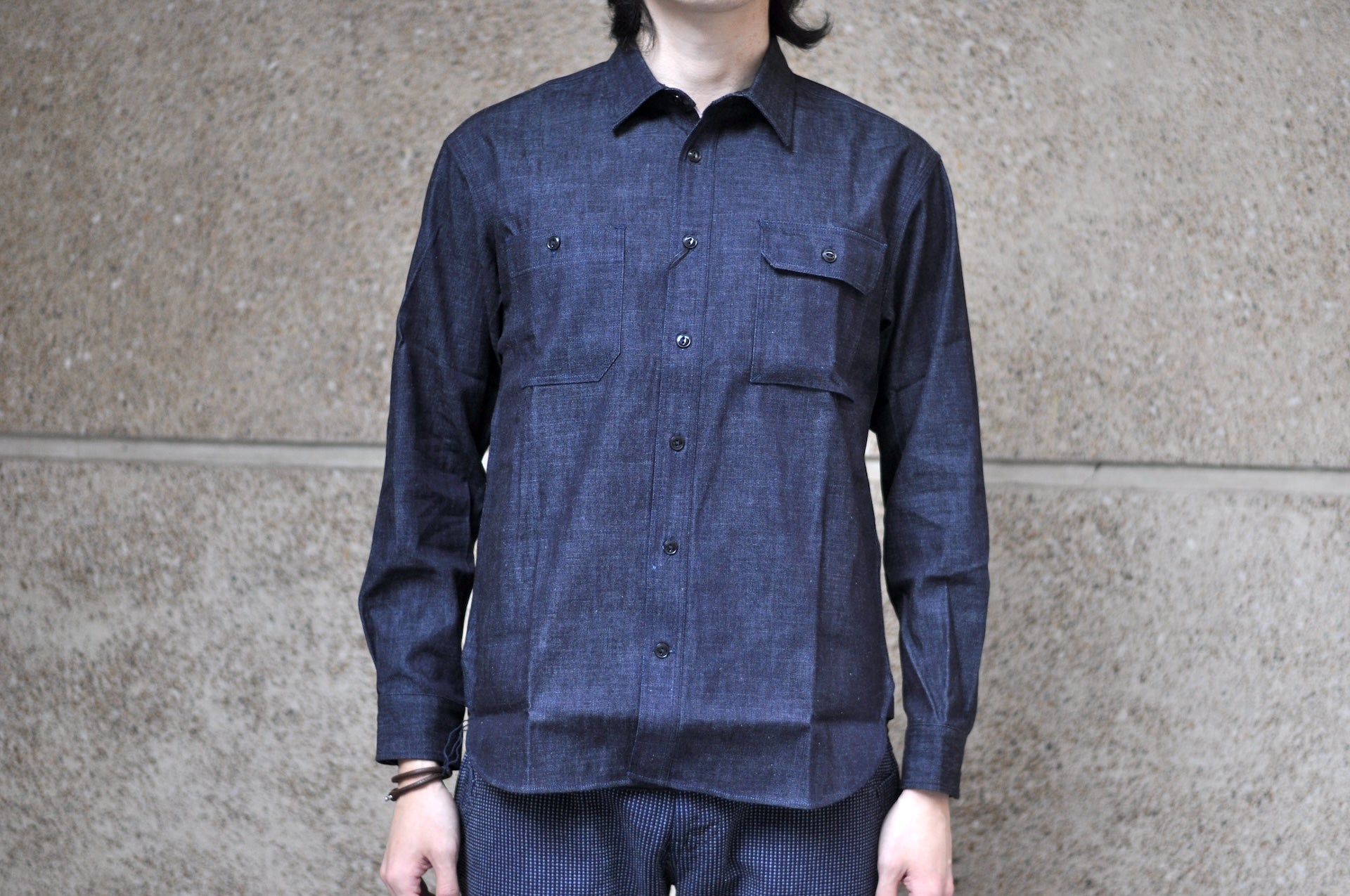 Momotaro 8oz “Tokuno Blue” Indigo Dyed Selvage Denim Workshirt