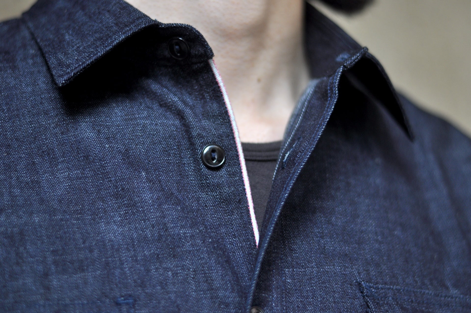 Momotaro 8oz “Tokuno Blue” Indigo Dyed Selvage Denim Workshirt