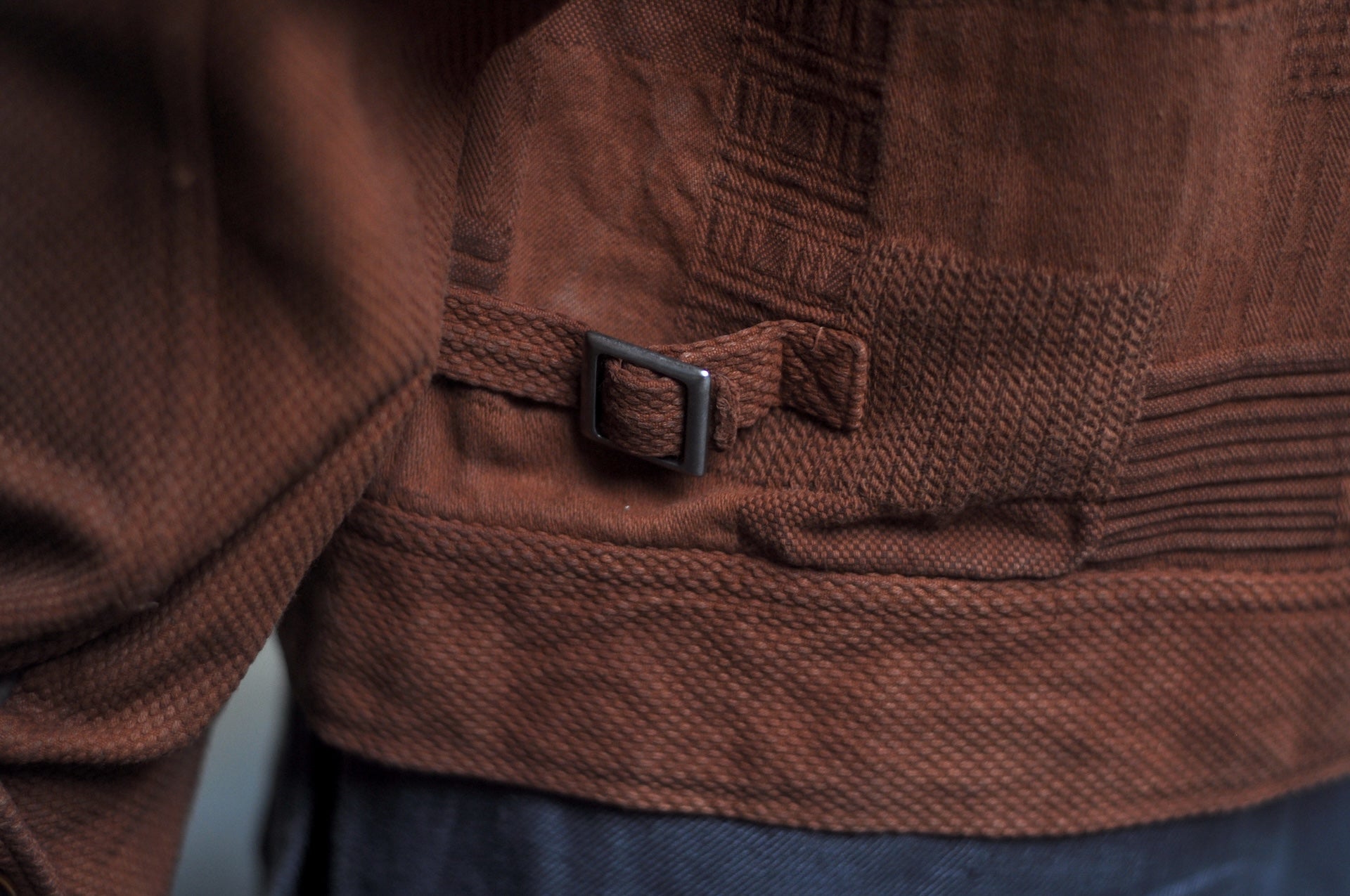 Studio D'Artisan “Amami Mud-Dyed” Boro-Styled Worker Jacket