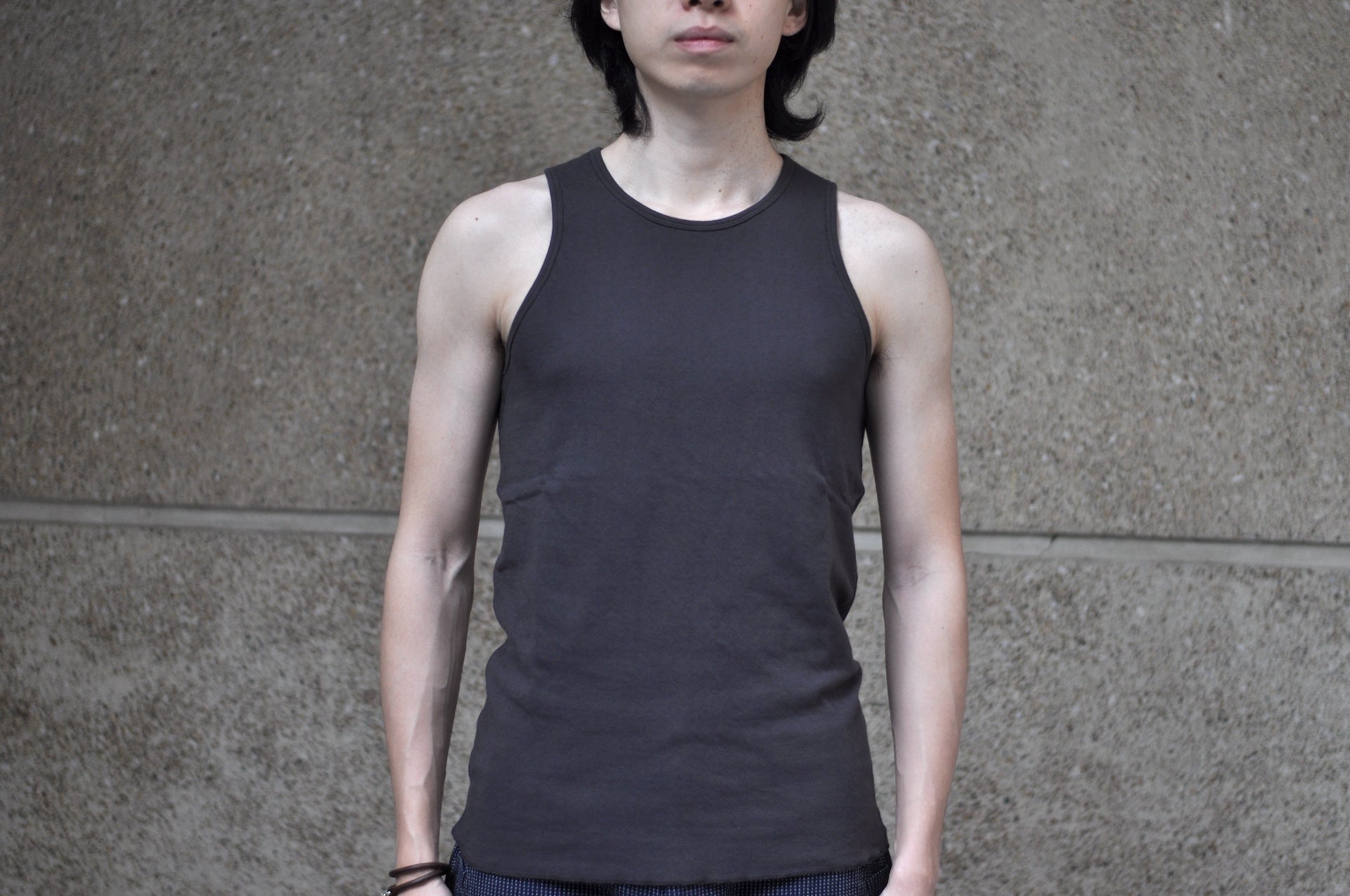Stevenson Overall Co. 7oz "DualComfort" Loopwheeled Tank Tee (Charcoall)