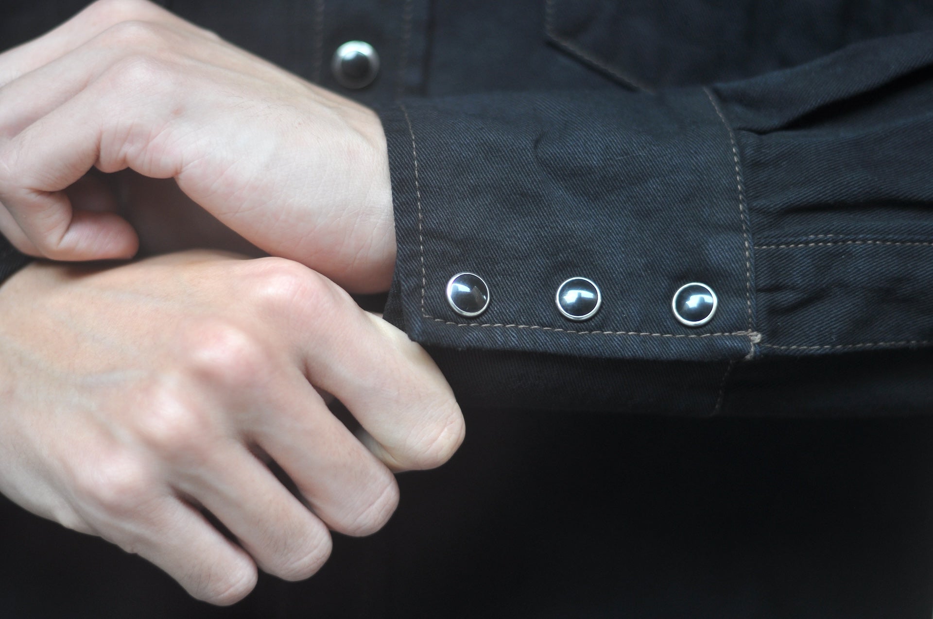 Studio D'Artisan 8oz “Amami Mud-Dyed” 45TH Anniversary Limited Indigo Denim Western Shirt