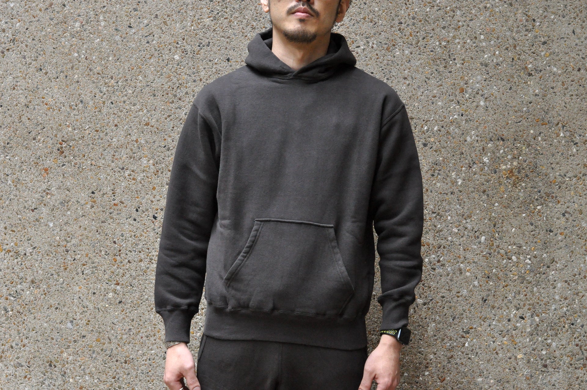 Dubble Works 11oz "Tsuri-ami" Loopwheeled Pull Over (Sumi Black)