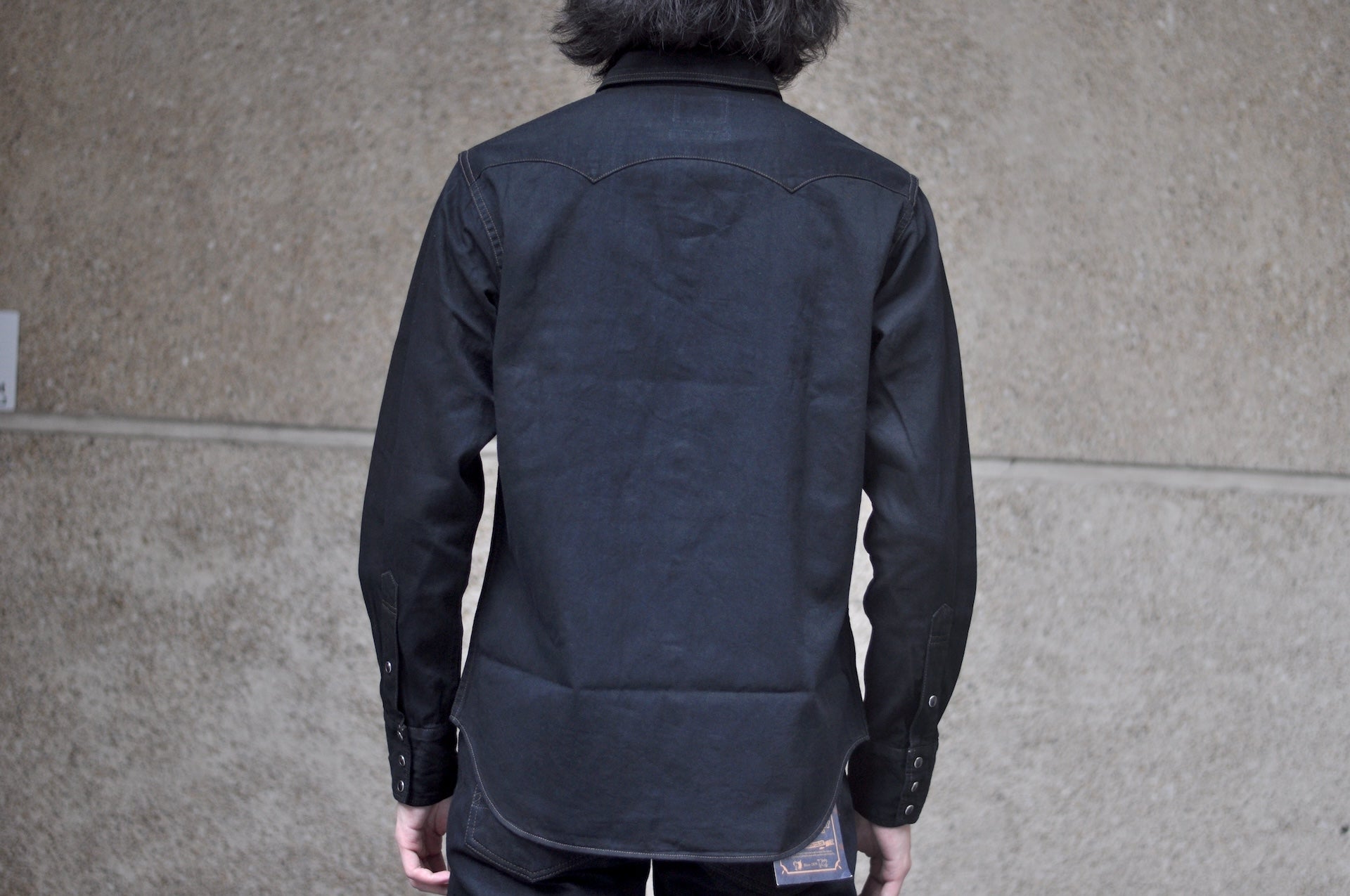 Studio D'Artisan 8oz “Amami Mud-Dyed” 45TH Anniversary Limited Indigo Denim Western Shirt