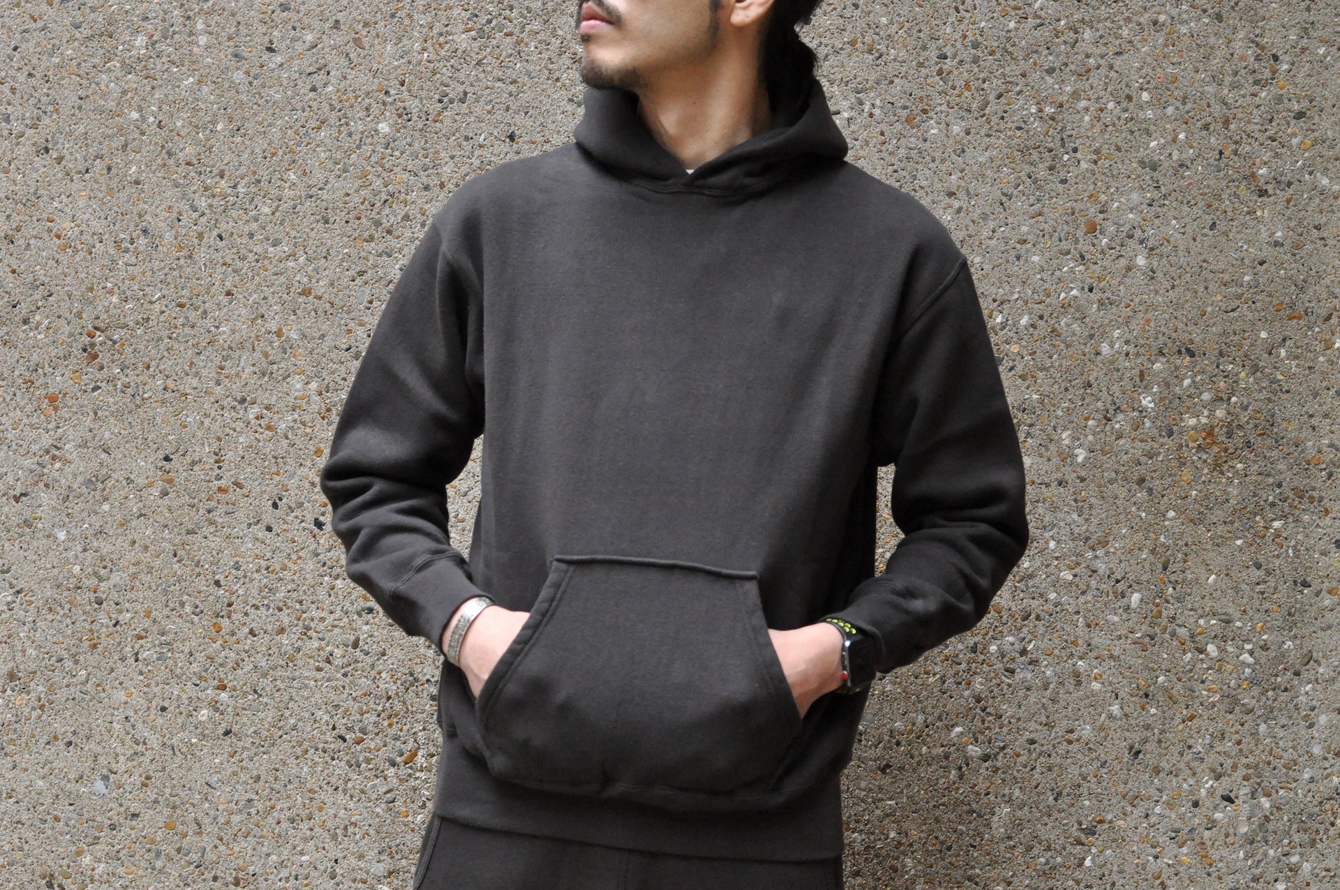 Dubble Works 11oz "Tsuri-ami" Loopwheeled Pull Over (Sumi Black)