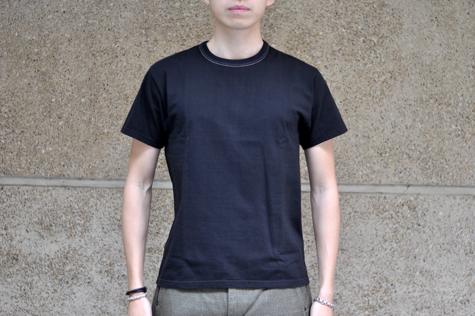 The Flat Head 9oz "Tiger & Dragon" Loopwheeled Tee (Black)