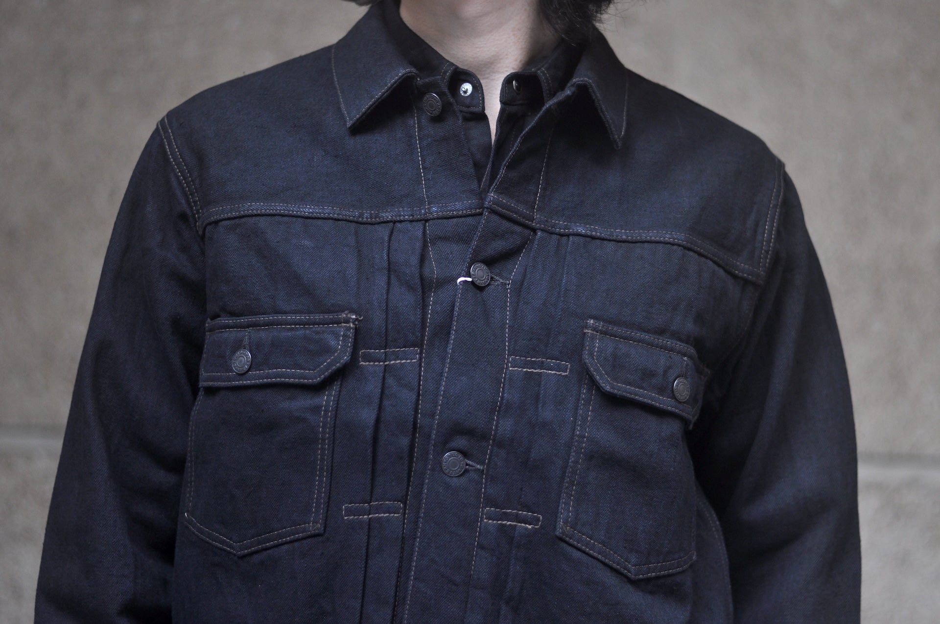 Studio D'Artisan 18oz “Amami Mud-Dyed” 45TH Anniversary Limited Indigo Type 2 Denim Jacket