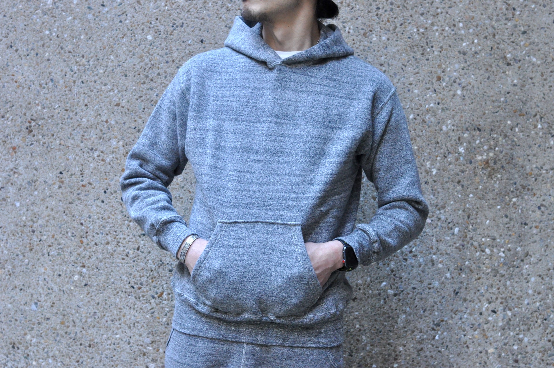 Dubble Works 11oz "Tsuri-ami" Loopwheeled Pull Over (Heather Charcoal)