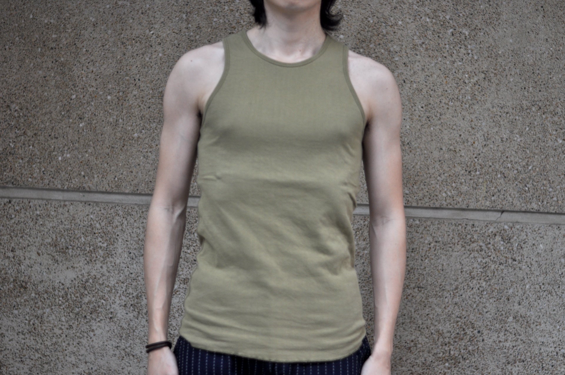 Stevenson Overall Co. 7oz "DualComfort" Loopwheeled Tank Tee (Olive)