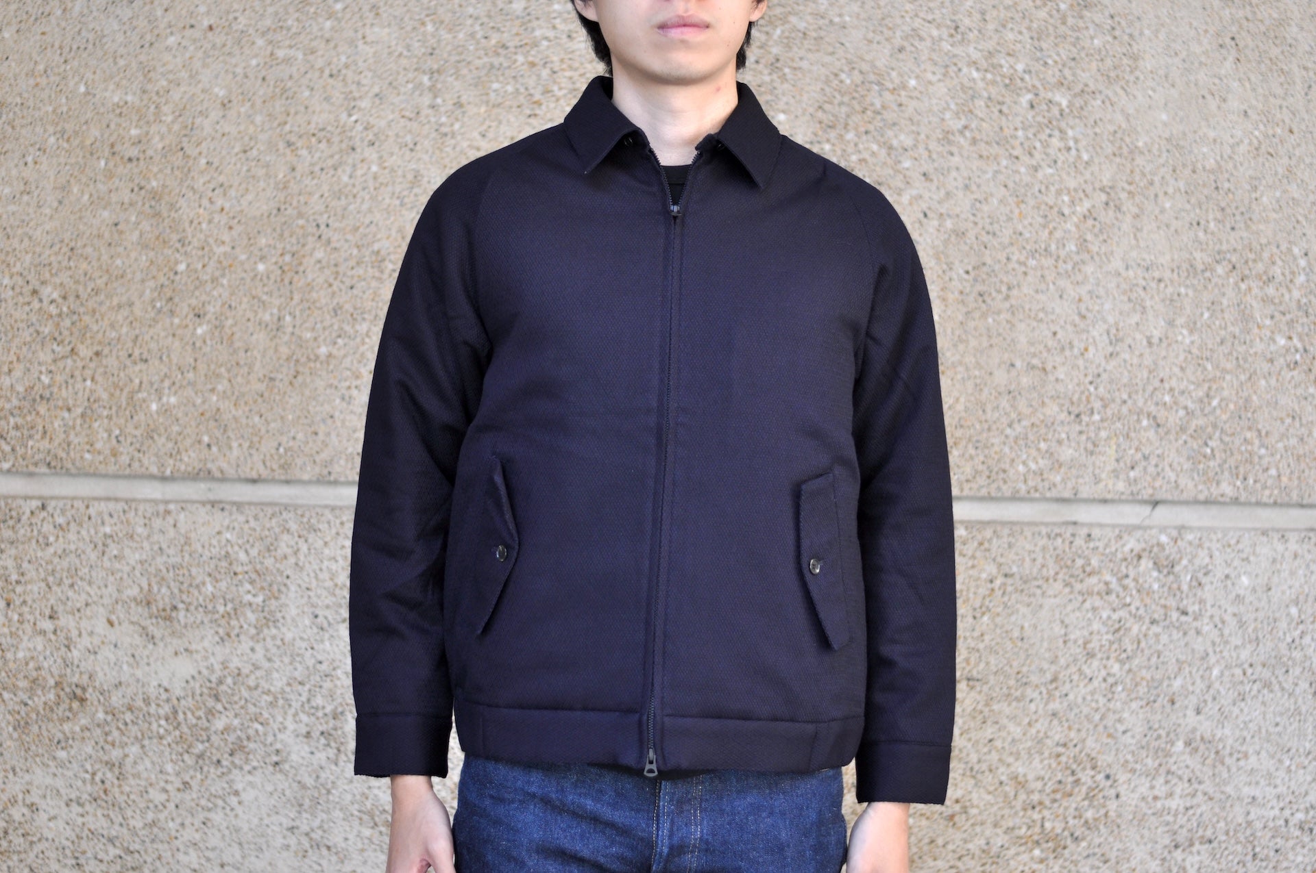 【EZKATON】25SS★ Indigo Harringtion Jacket EZKATON】25SS☆ Indigo Harringtion Jacket