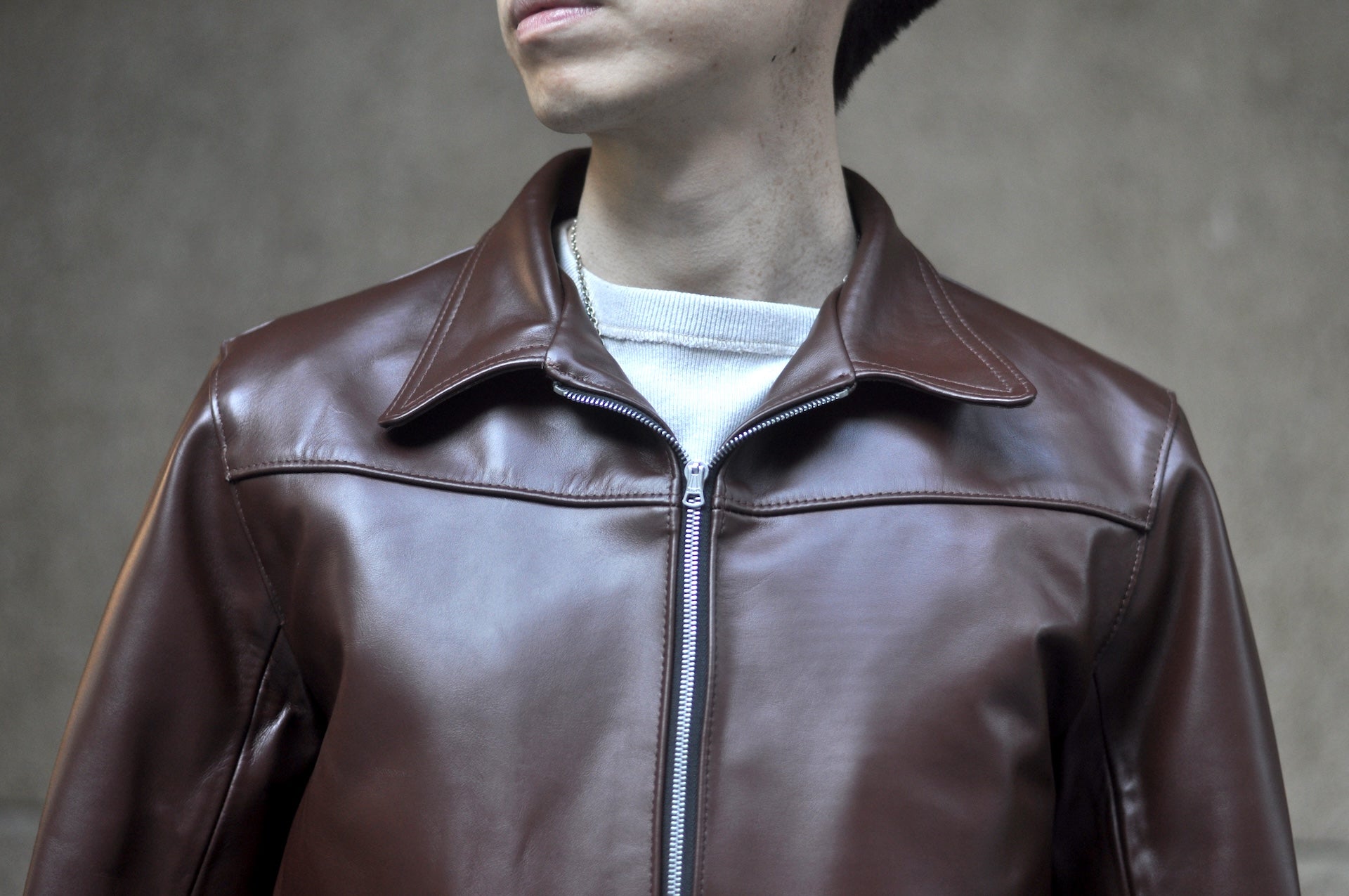 Lewis Leathers NO.386 “Lumber” Horsehide Jacket (Brown)