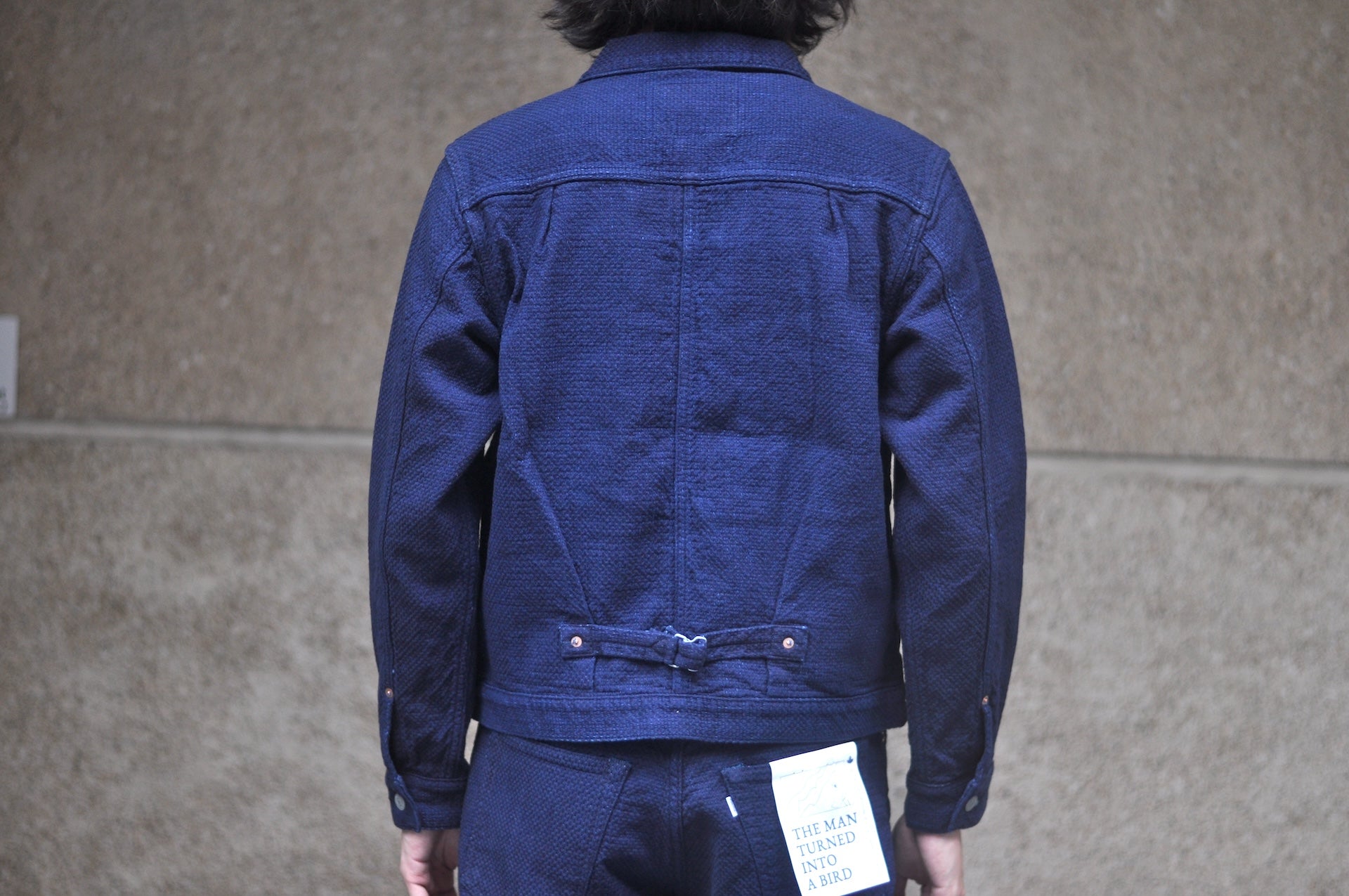 Omoto Denim 15oz Indigo Dyed "ORI-SHIKO" War-Mode Type 1 Sashiko Jacket