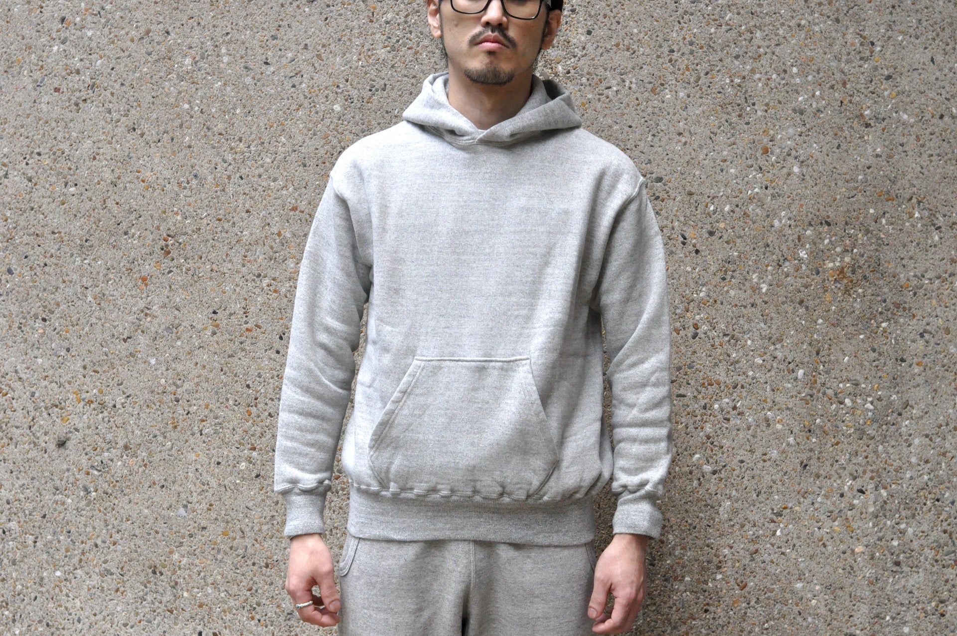 Dubble Works 11oz "Tsuri-ami" Loopwheeled Pull Over (Heather Grey)