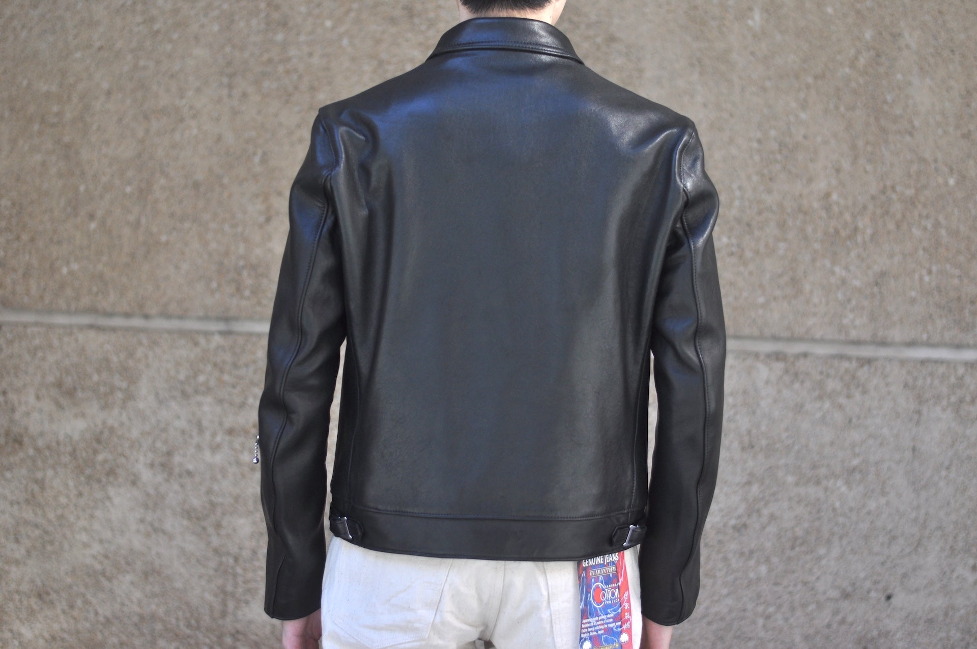 Lewis Leathers 551S “Dominator” Slim-Fit Sheepskin Jacket (Black)