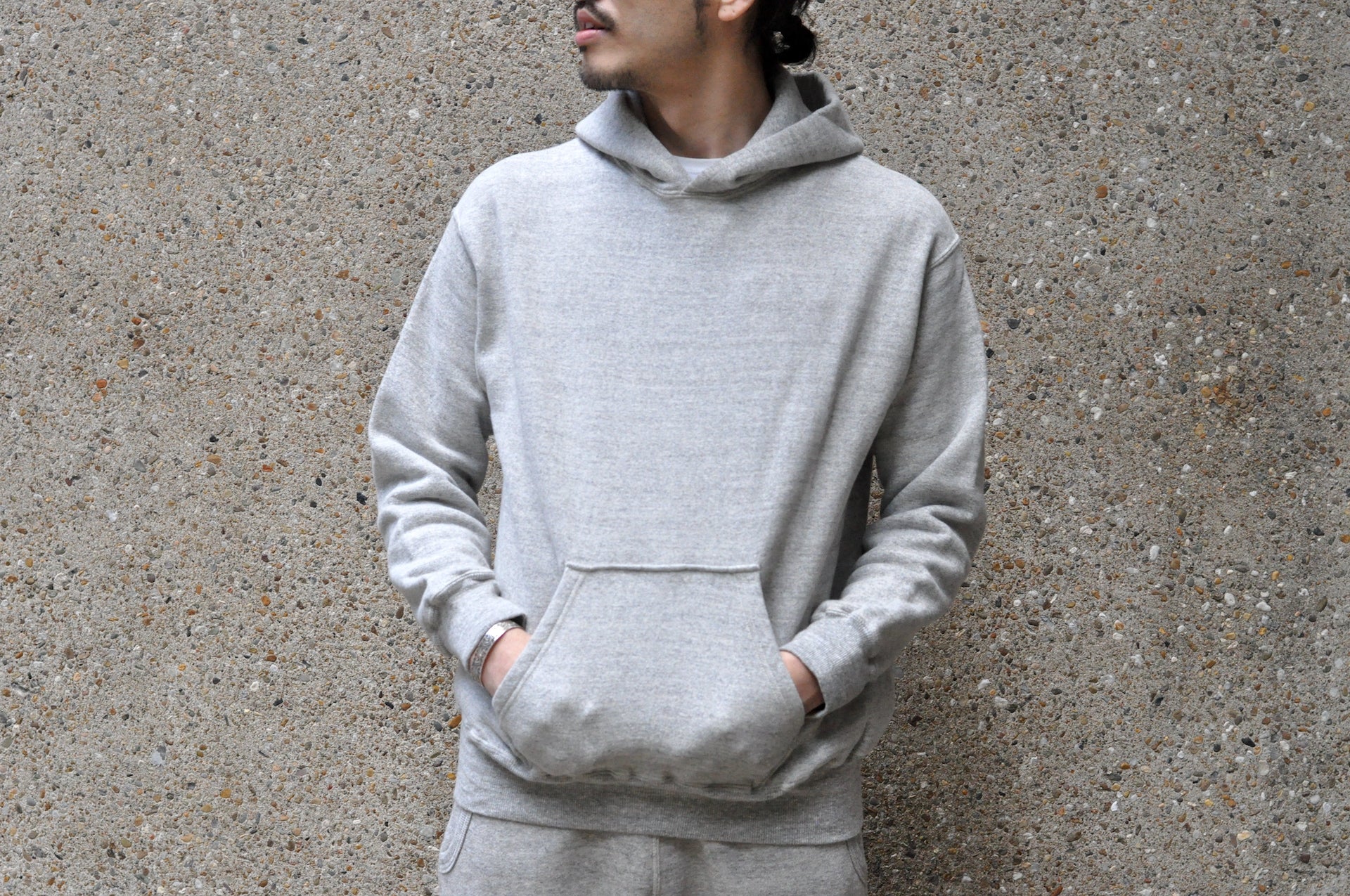 Dubble Works 11oz "Tsuri-ami" Loopwheeled Pull Over (Heather Grey)