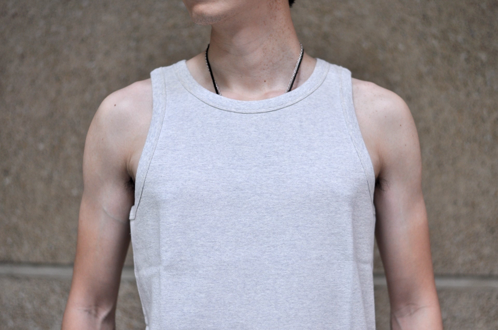 Freewheelers Lightweight "Waffle Textured" Sleeveless T-Shirt (Oatmeal)