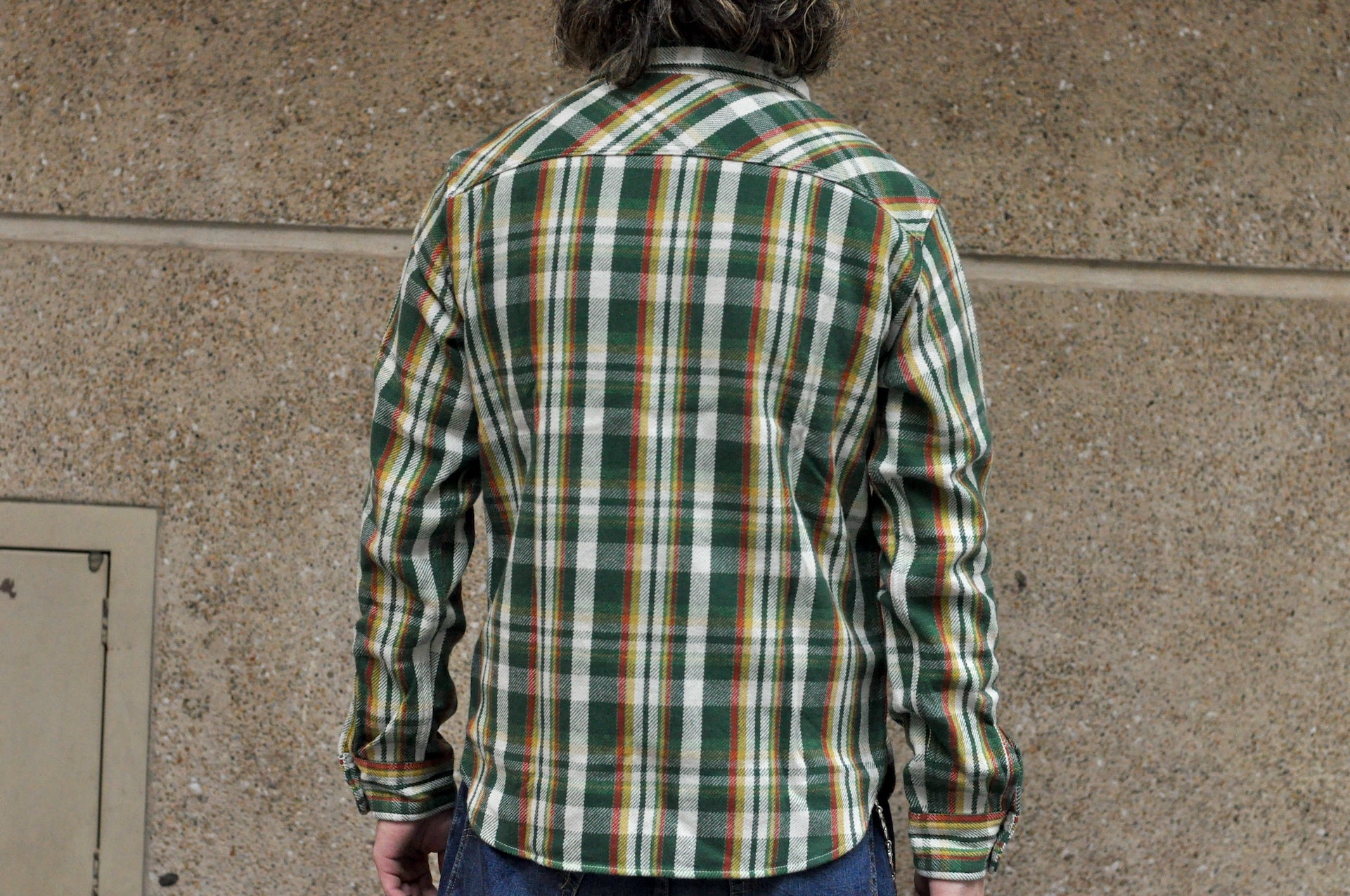 UES 14oz Heavyweight Selvage Flannel Workshirt (Harvest Green)