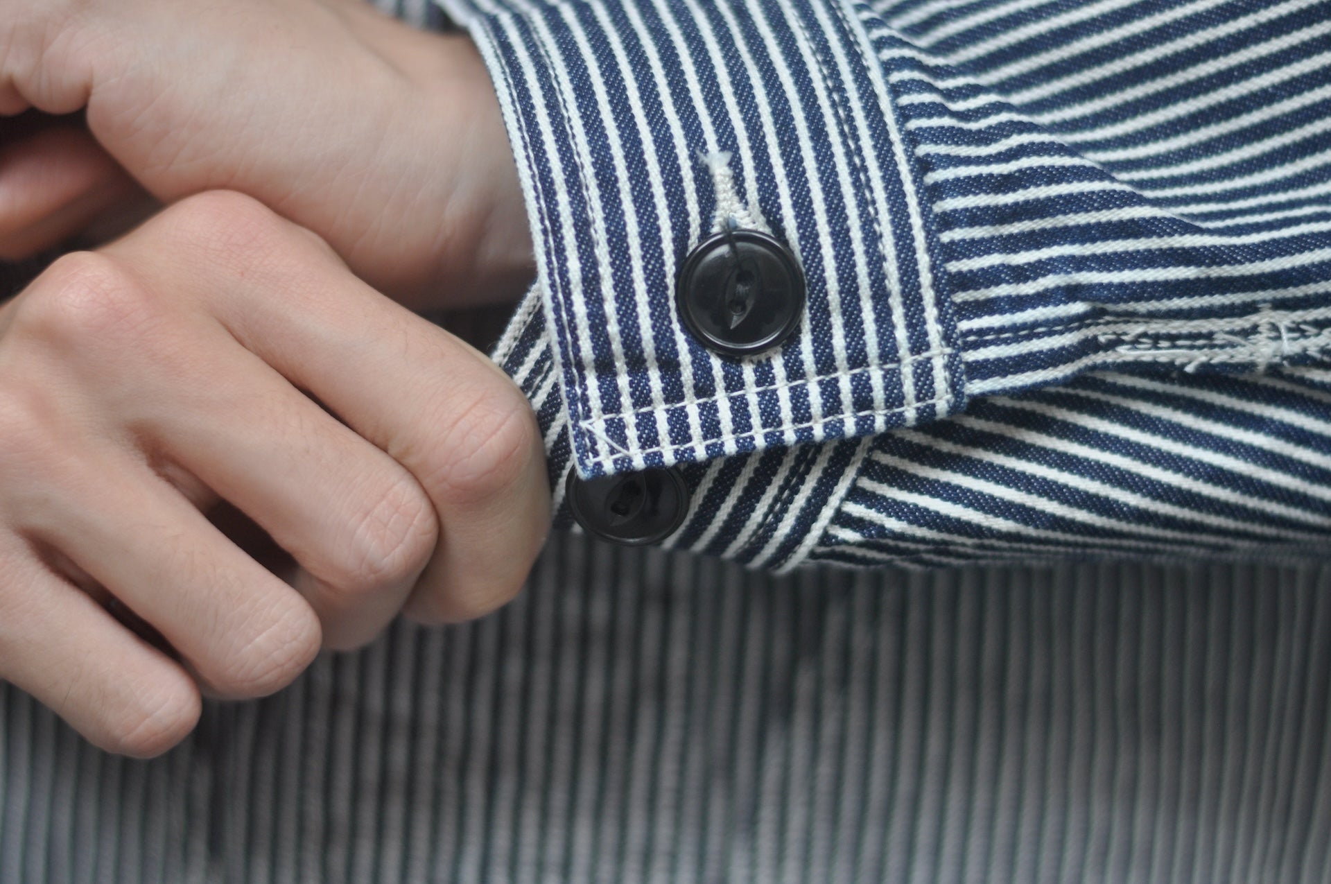 BONCOURA 14oz Indigo Dyed Selvage Hickory B-91 Worker Jacket