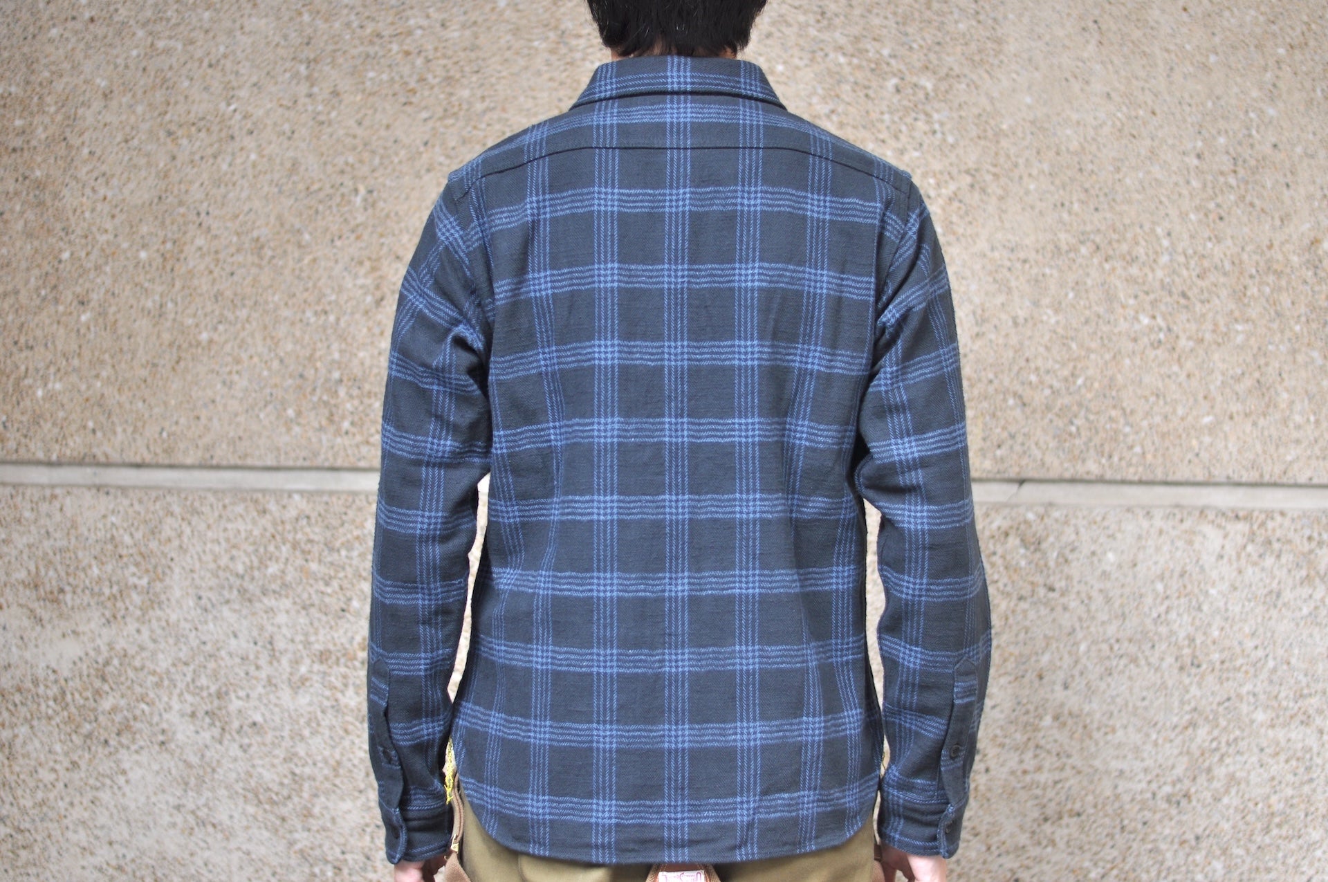 Iron Heart Ultra-Heavyweight "Slubby" Flannel Classic Check Work Shirt (Sumi Black)