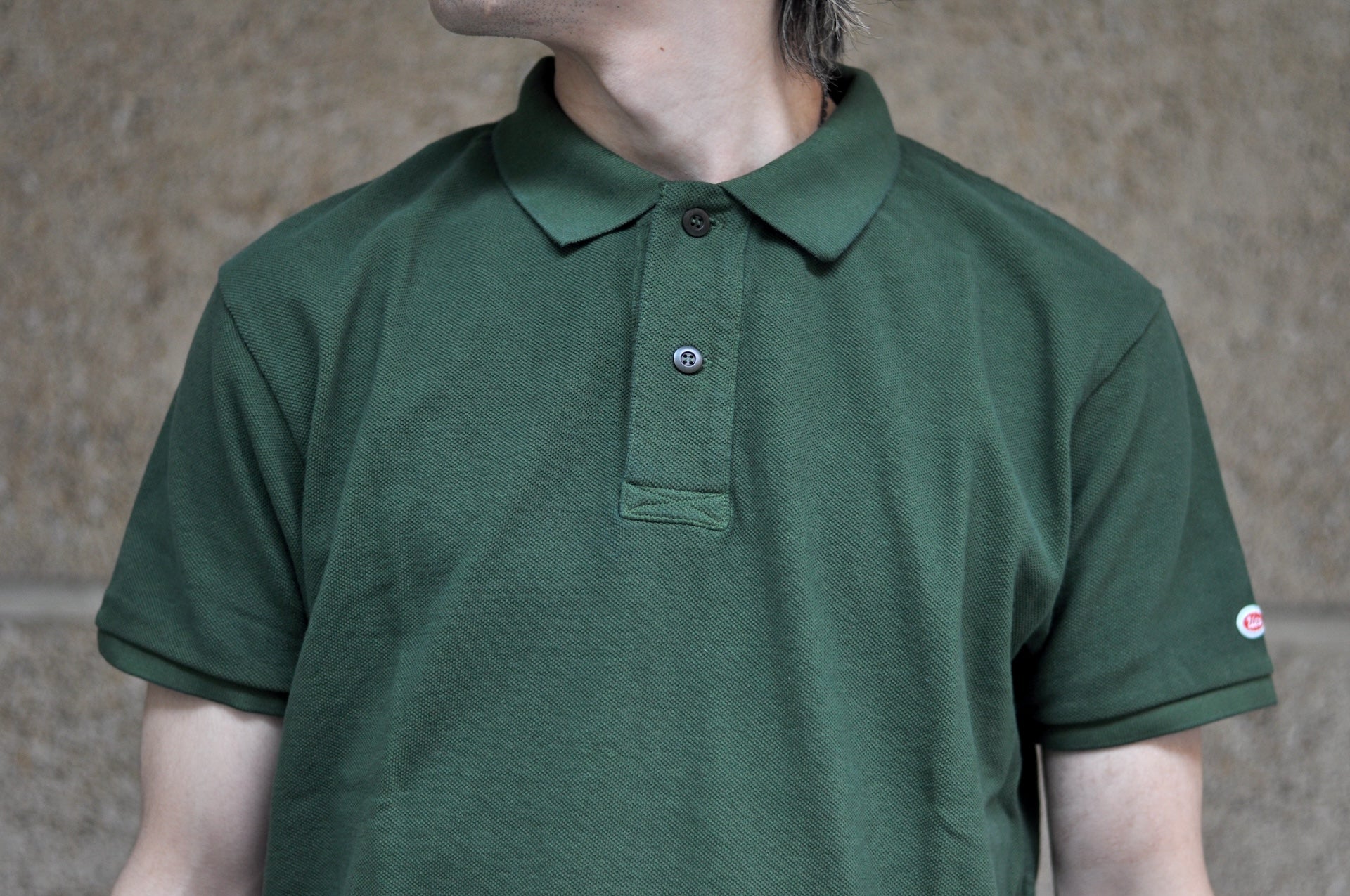 UES Ultra-Heavyweight Slubby Polo Shirt (Green)