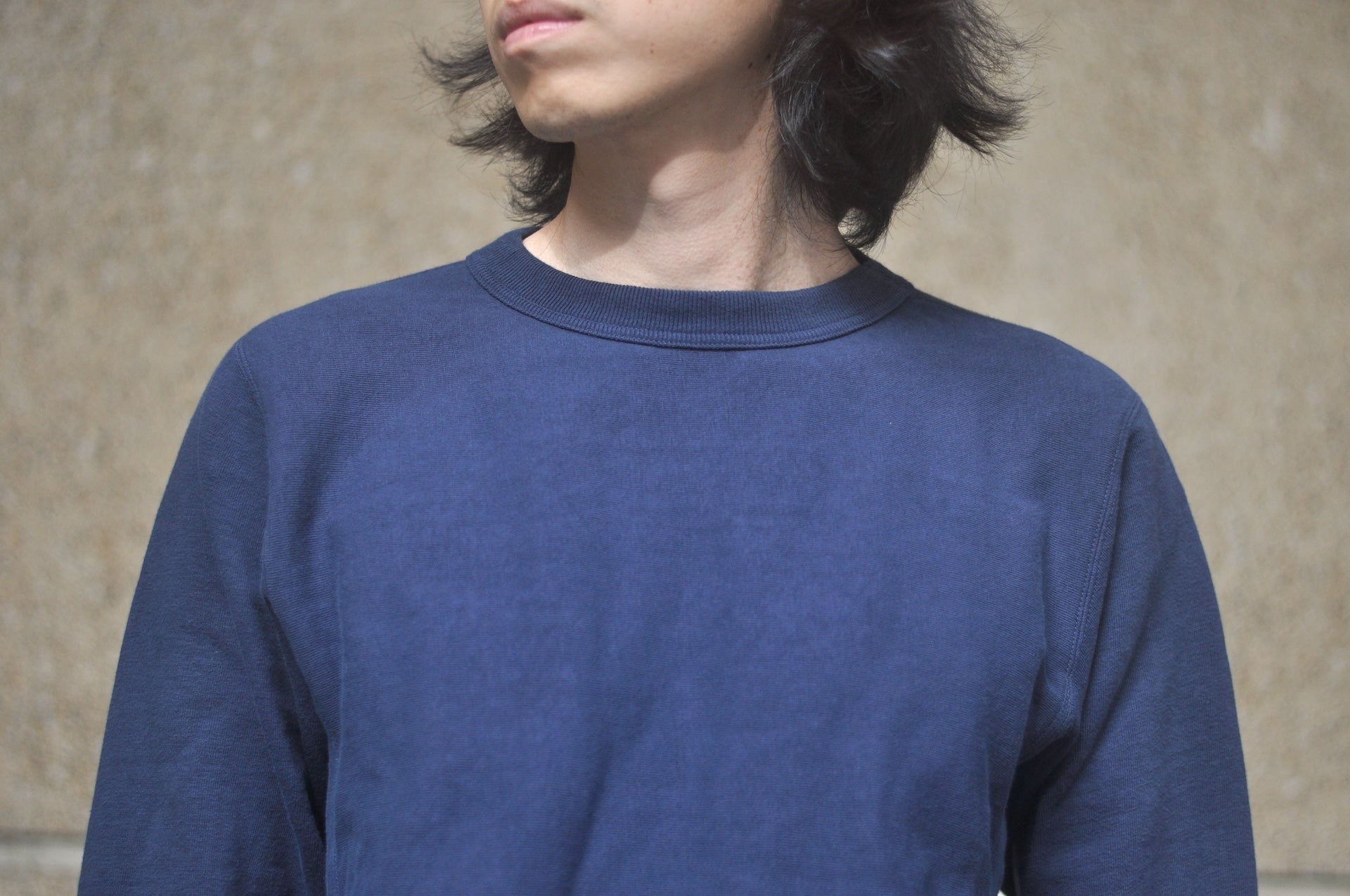 Studio D'Artisan 12oz "Ishikawadai" Loopwheeled Sweatshirt (Navy)
