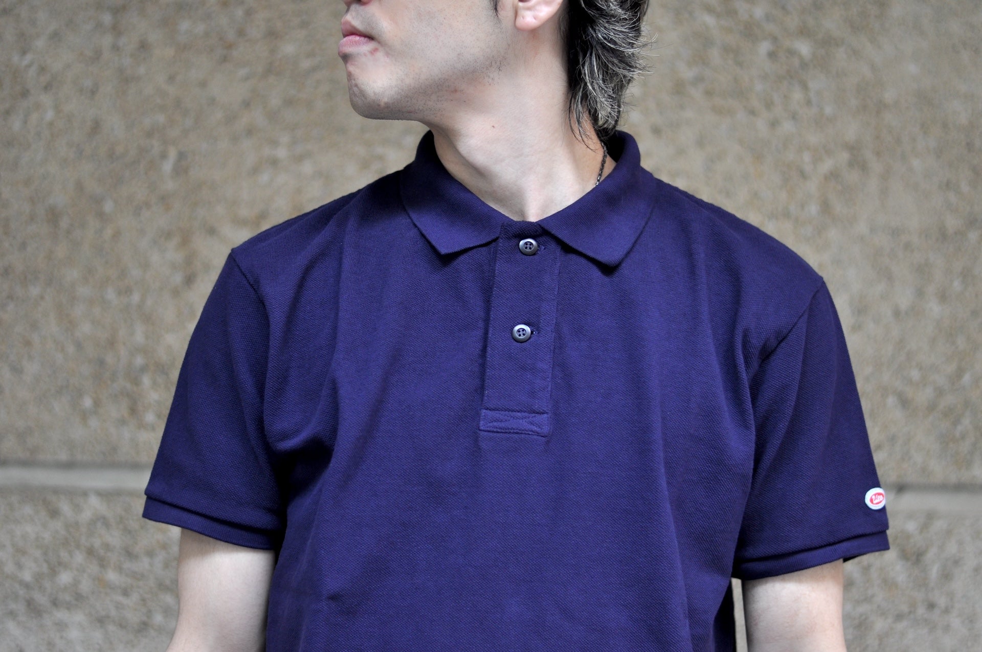 UES Ultra-Heavyweight Slubby Polo Shirt (Navy)