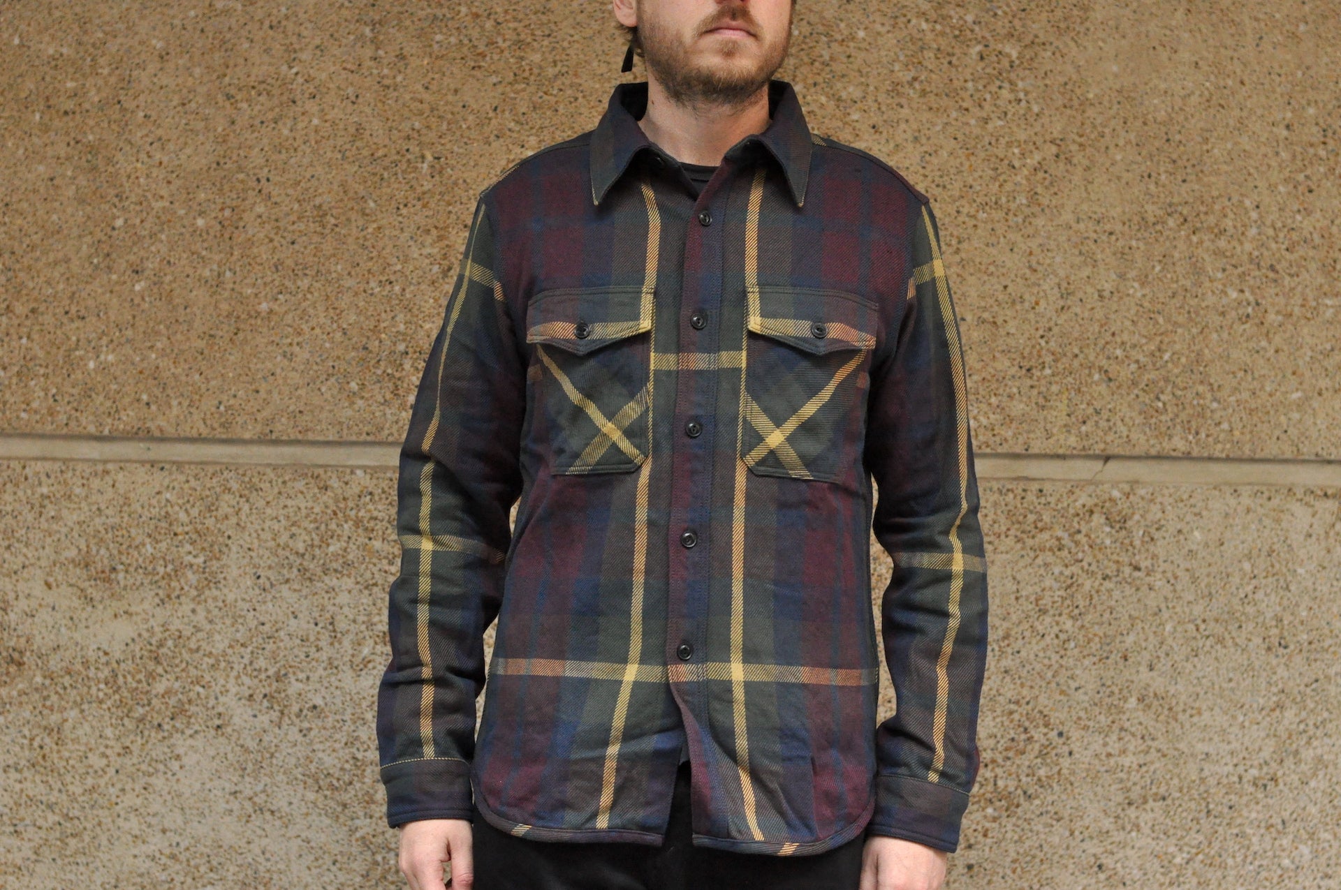 UES 15.5oz Ultra-Heavyweight Flannel Utility Workshirt (Maple Red)