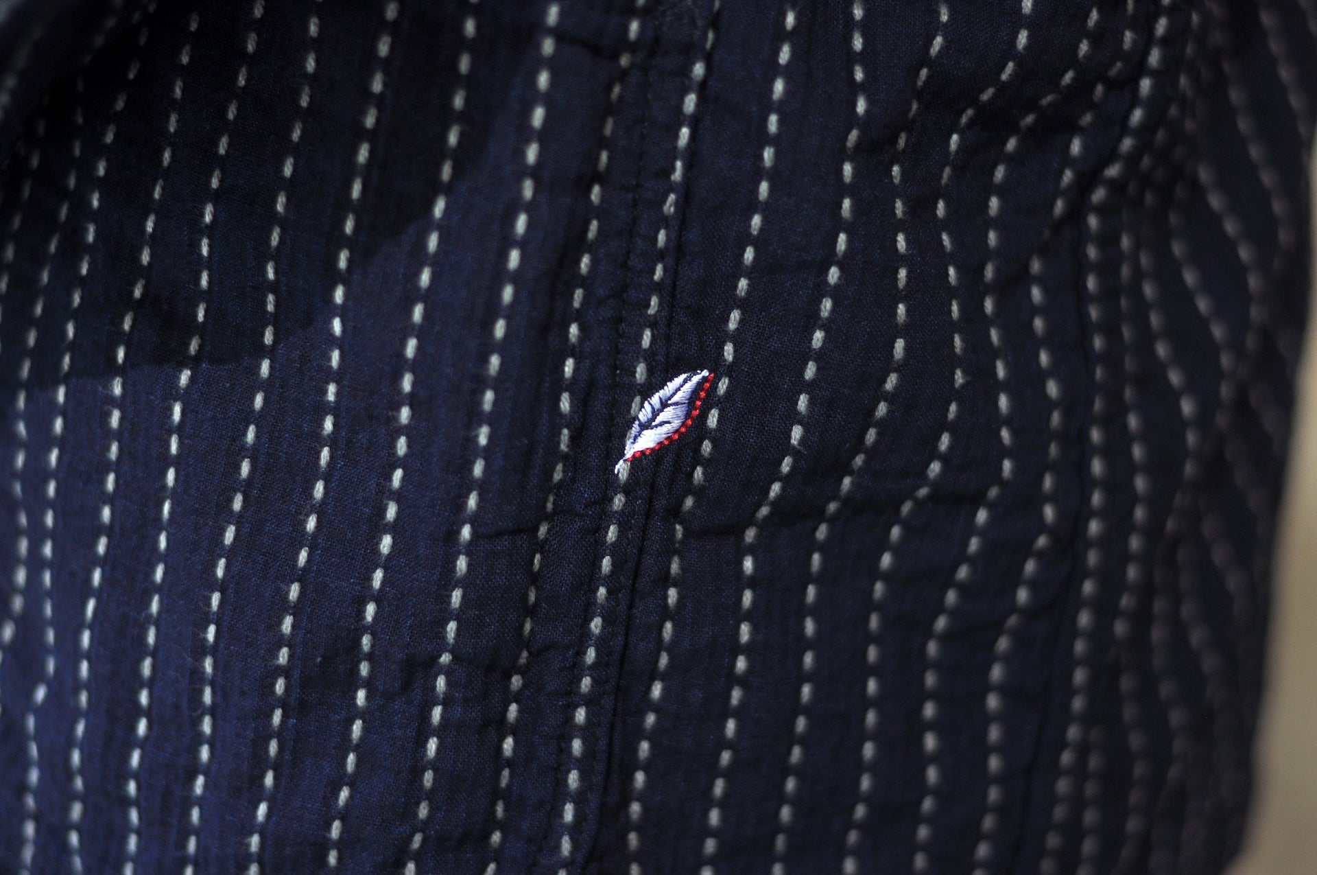Pure Blue Japan 12oz Indigo Dyed "Wabash Type" Sashiko Tailored Jacket