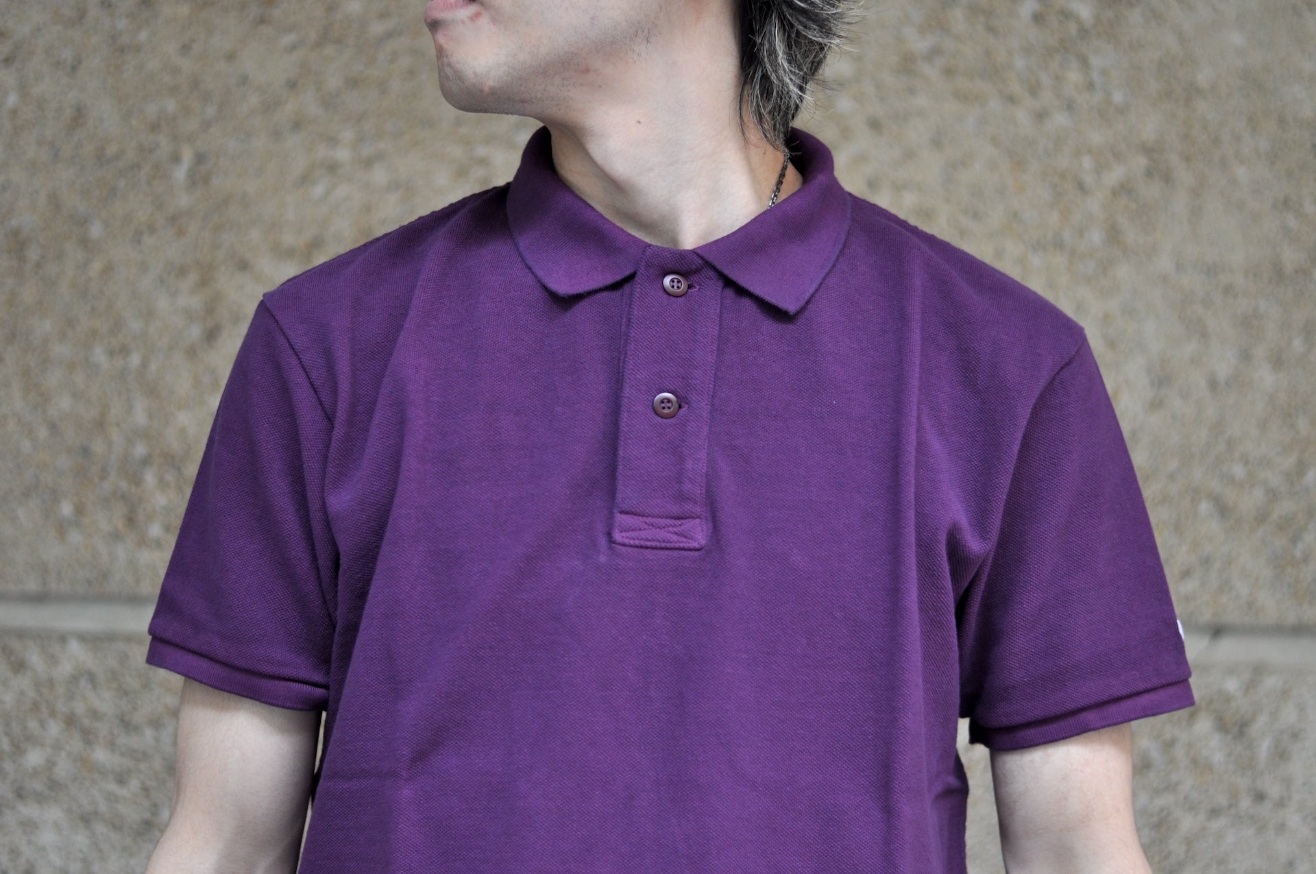 UES Ultra-Heavyweight Slubby Polo Shirt (Purple)