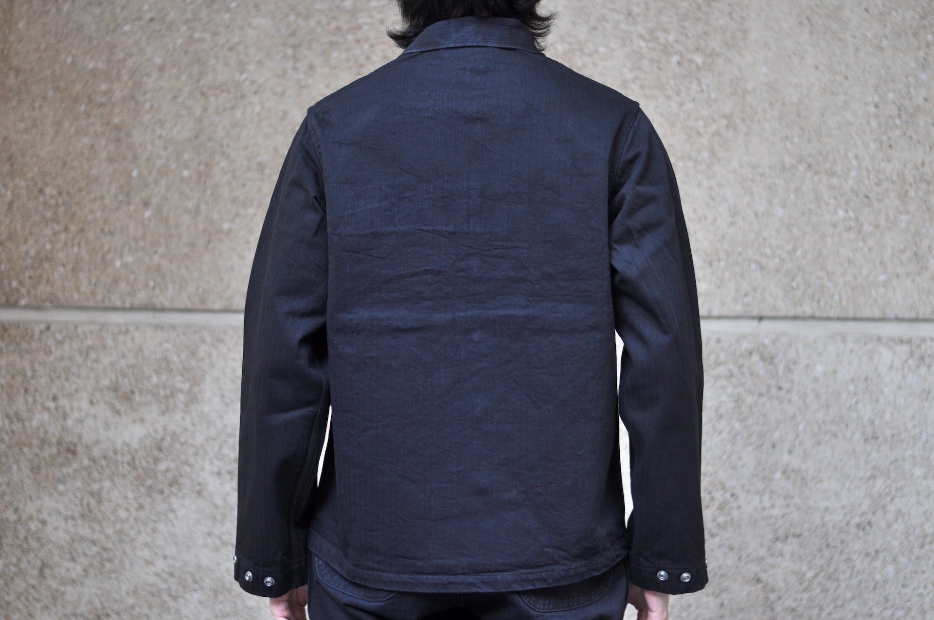 Freewheelers "GRUNTS" HBT Utility Jacket (Rude Black)