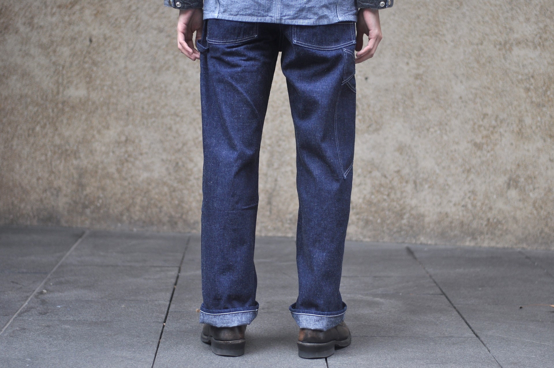 John Gluckow X Warehouse Co. 10oz Indigo Dyed Denim “Ironworkers” Trousers