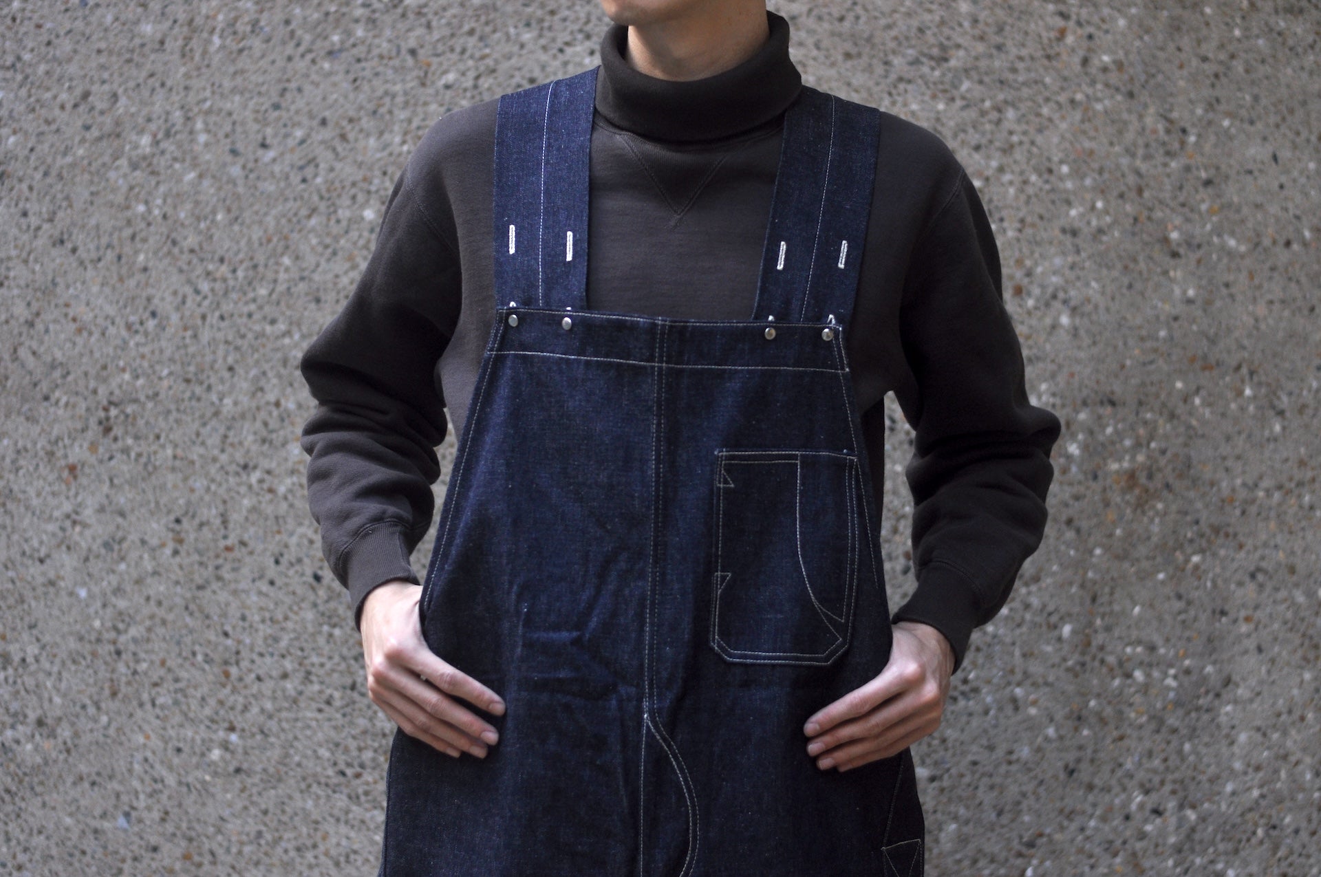 Warehouse Co. Late 30s 12.5oz Indigo Dyed Denim Overalls