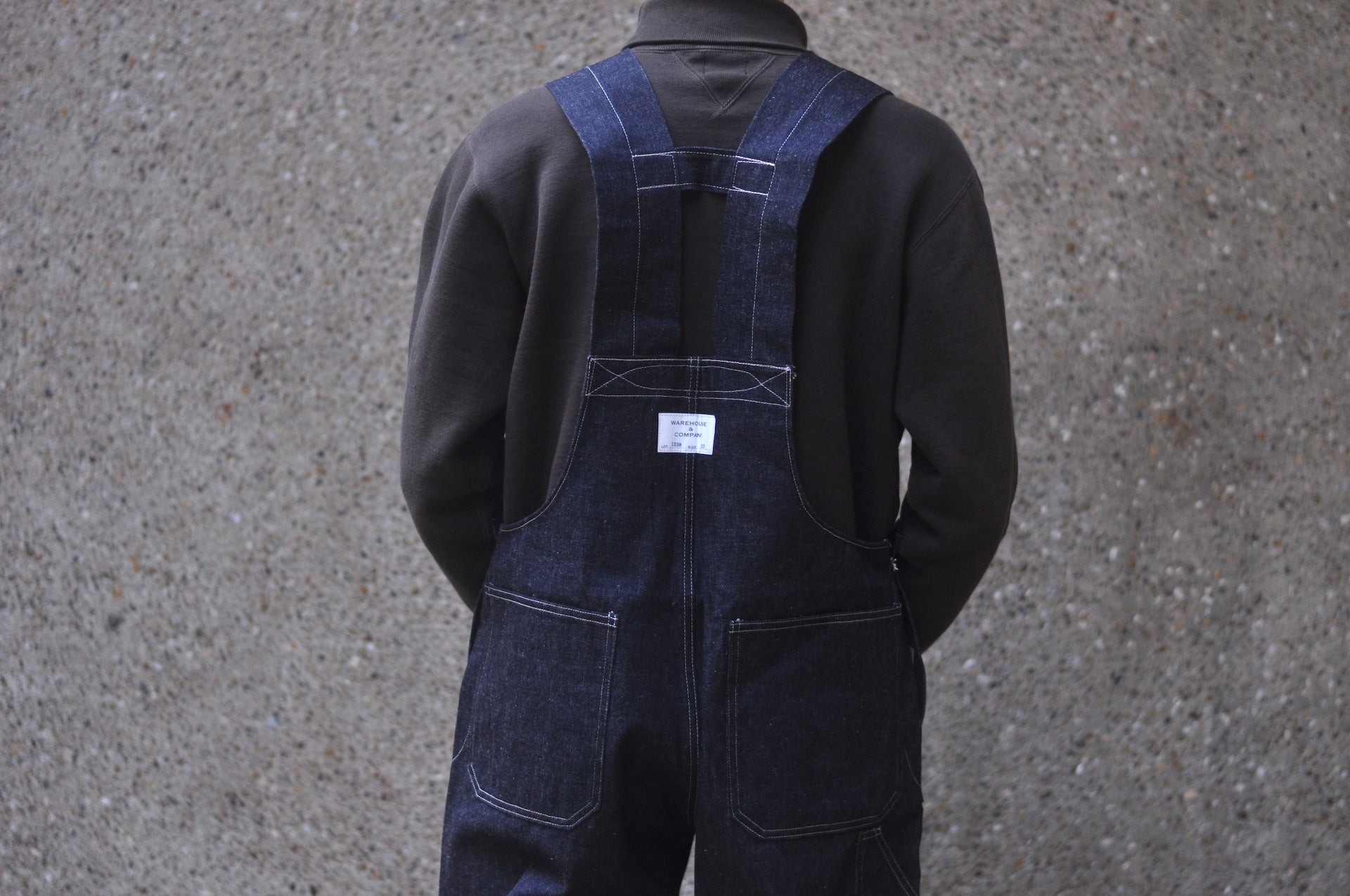 Warehouse Co. Late 30s 12.5oz Indigo Dyed Denim Overalls