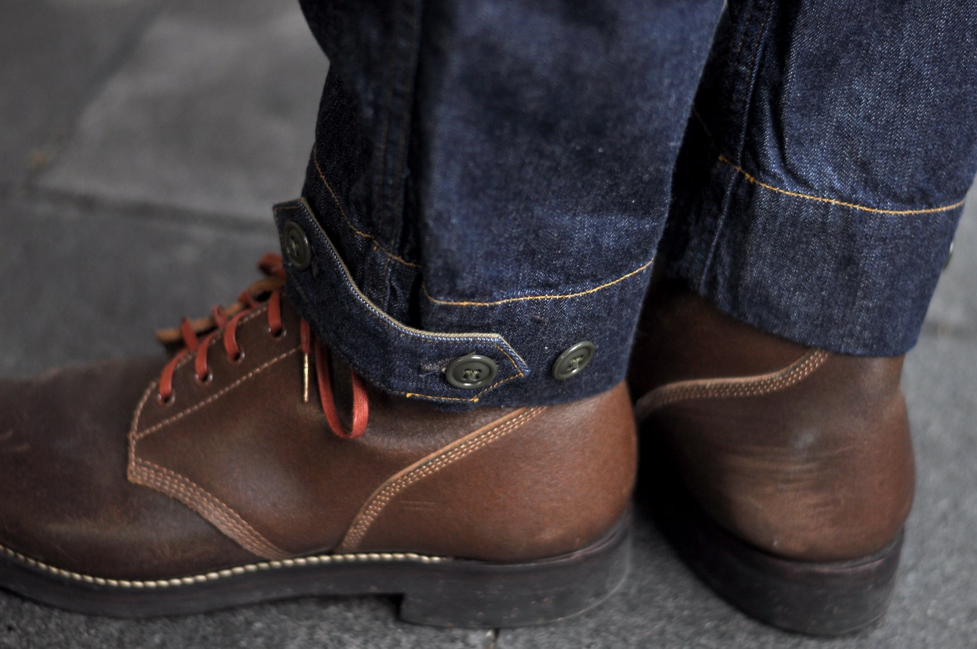 Freewheelers 10.5oz Weapon Denim "S-8 Aviators' Trousers" (Indigo)