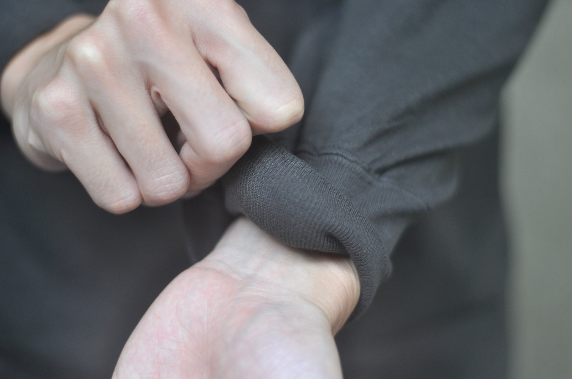 Dubble Works 7.7oz "Fallen Cotton" Loopwheeled Signature L/S Tee (Black)